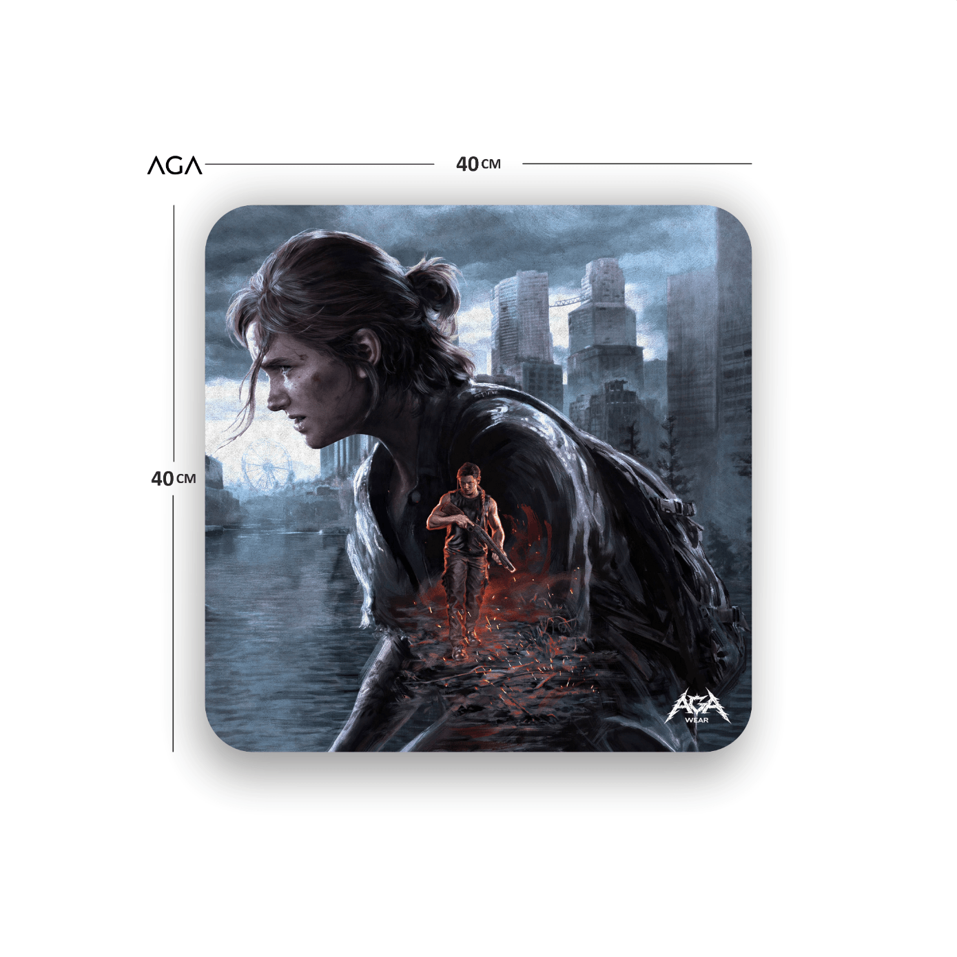 THE LAST OF US ELLIE AND ABBY MOUSE PAD