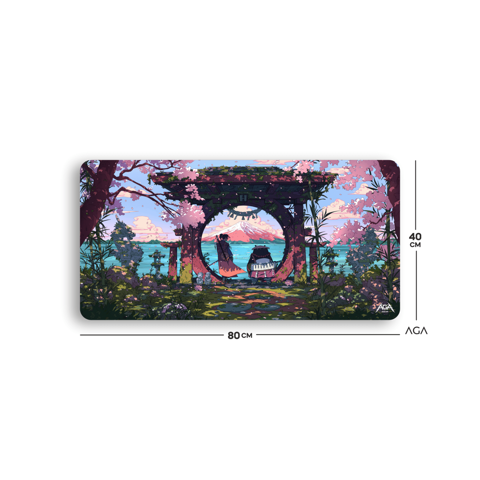 Panda Samurai Mouse Pad