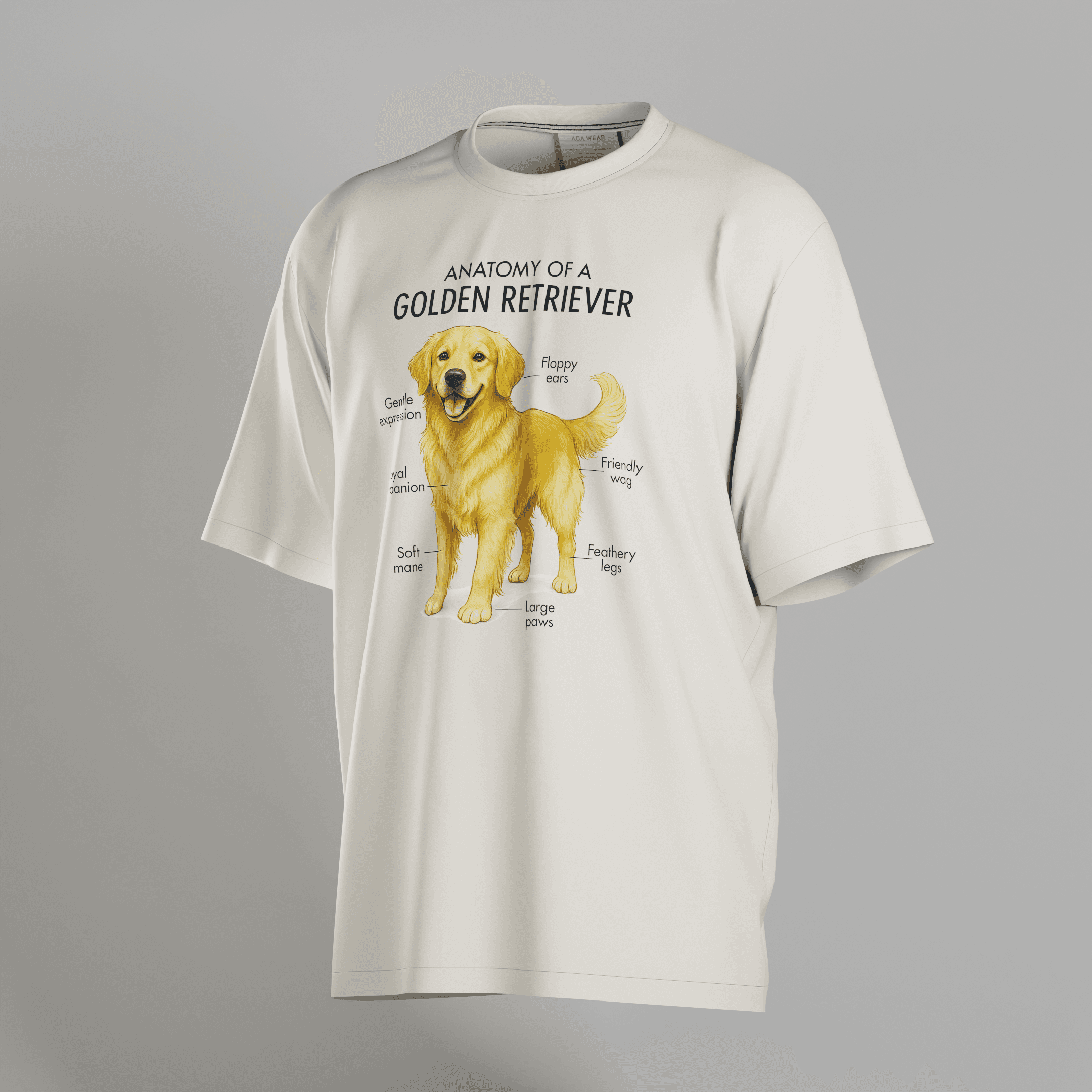 Anatomy of a Golden Retriever Unisex T-Shirt