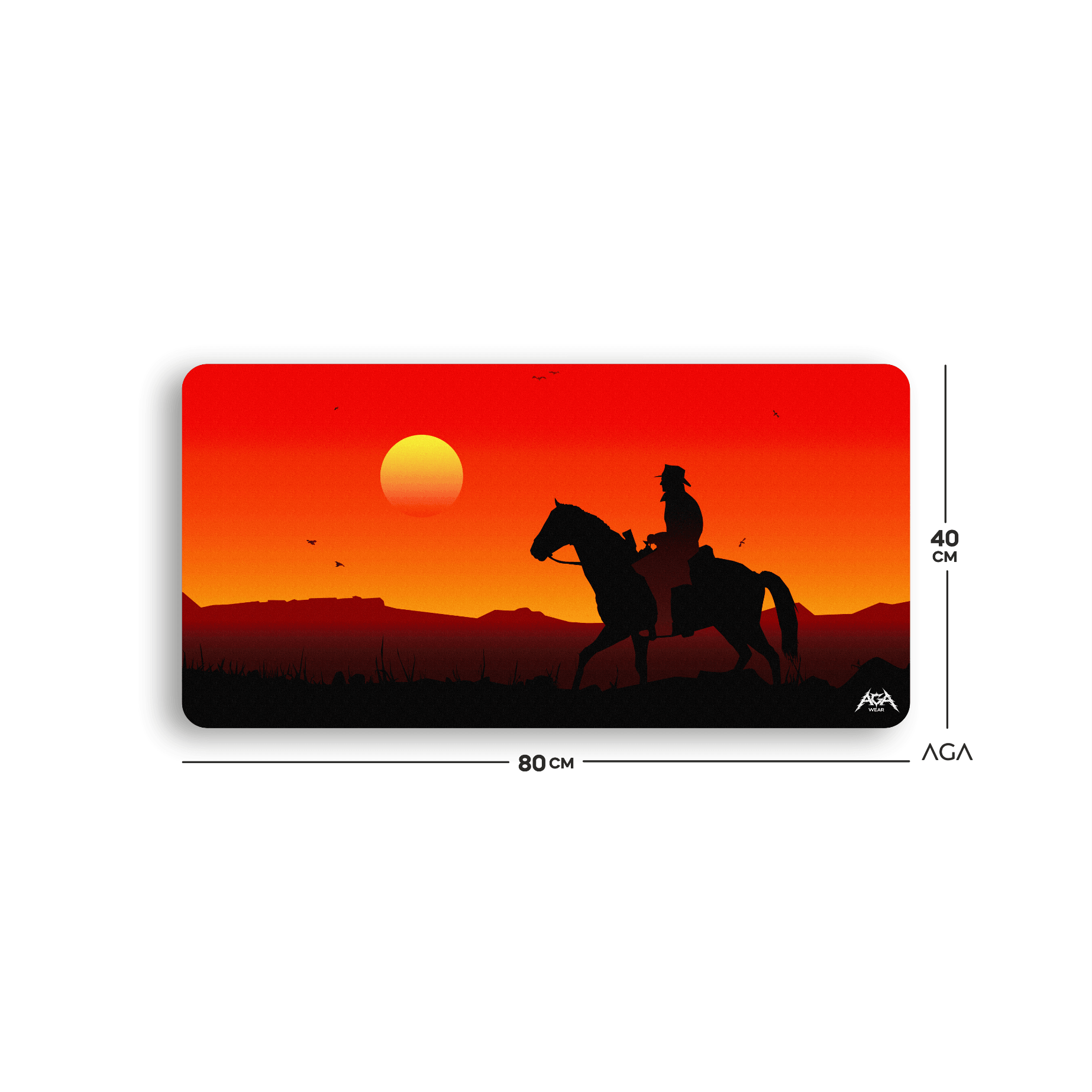 Red Dead Redemption Sunset Mouse Pad