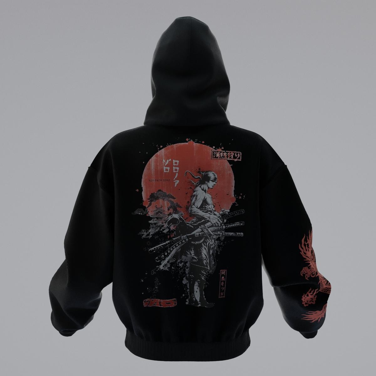 ONE PIECE ZORO COLORFUL Oversize Unisex Hoodie