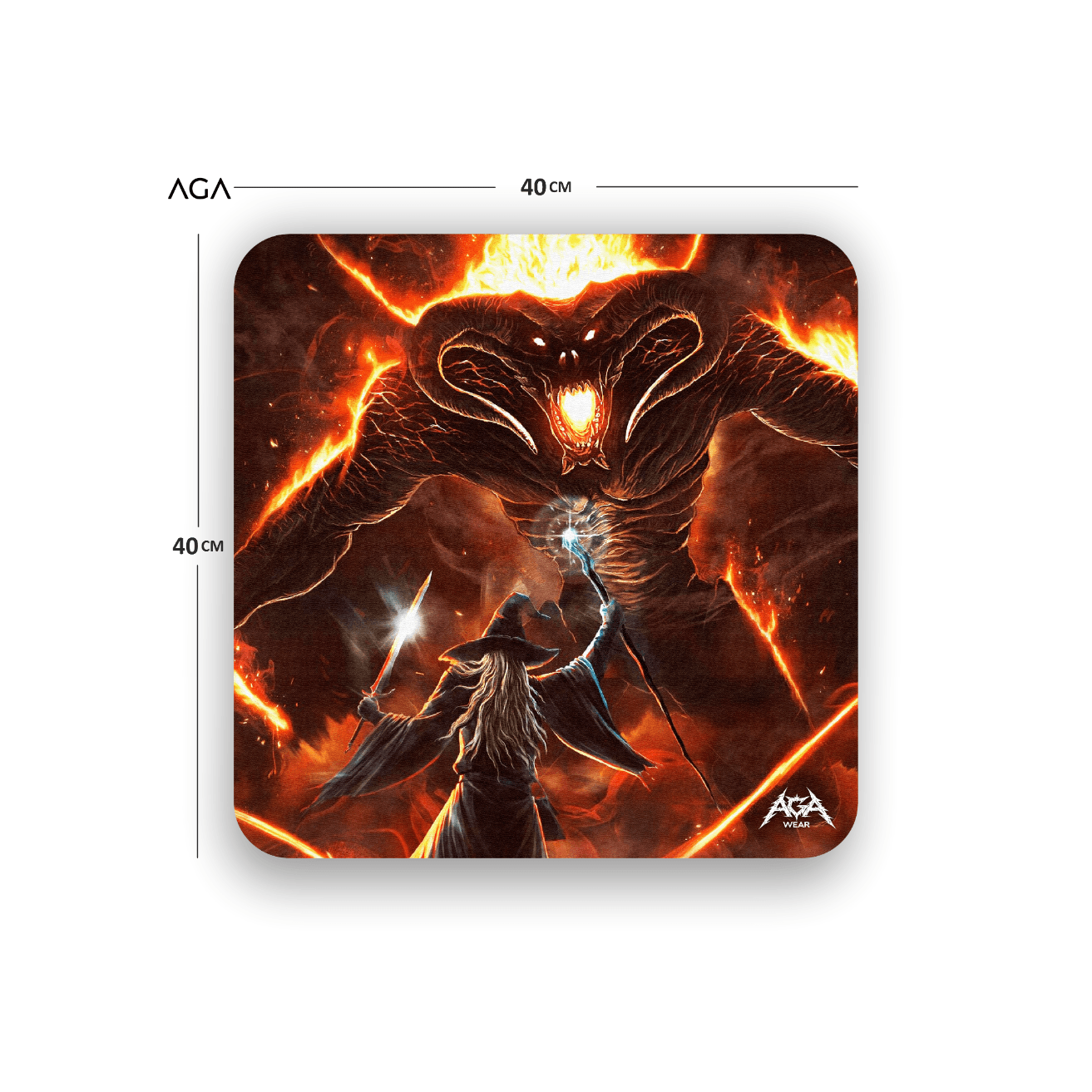 LORD OF THE RINGS BALROG VS GANDALF MOUSE PAD
