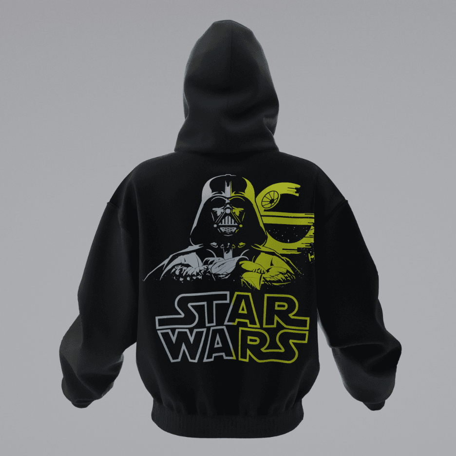 STAR WARS YELLOW WHITE Unisex Hoodie