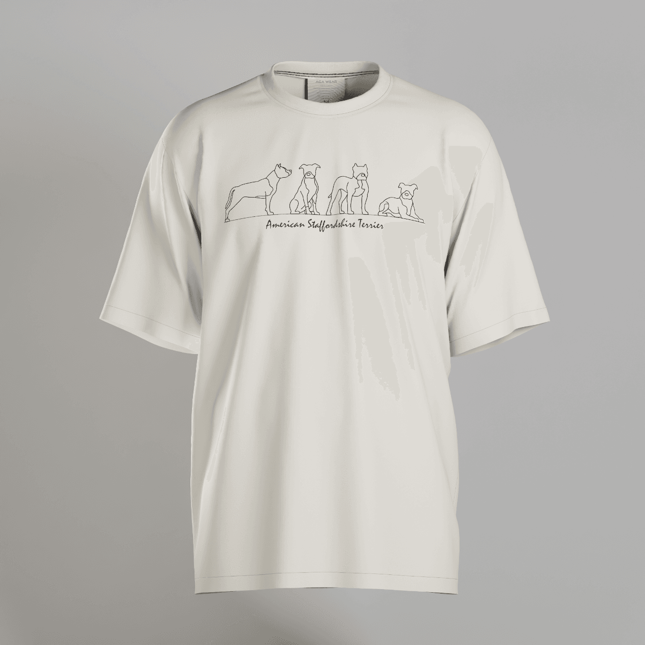 American Staffordshire Terrier Silüet Unisex T-Shirt
