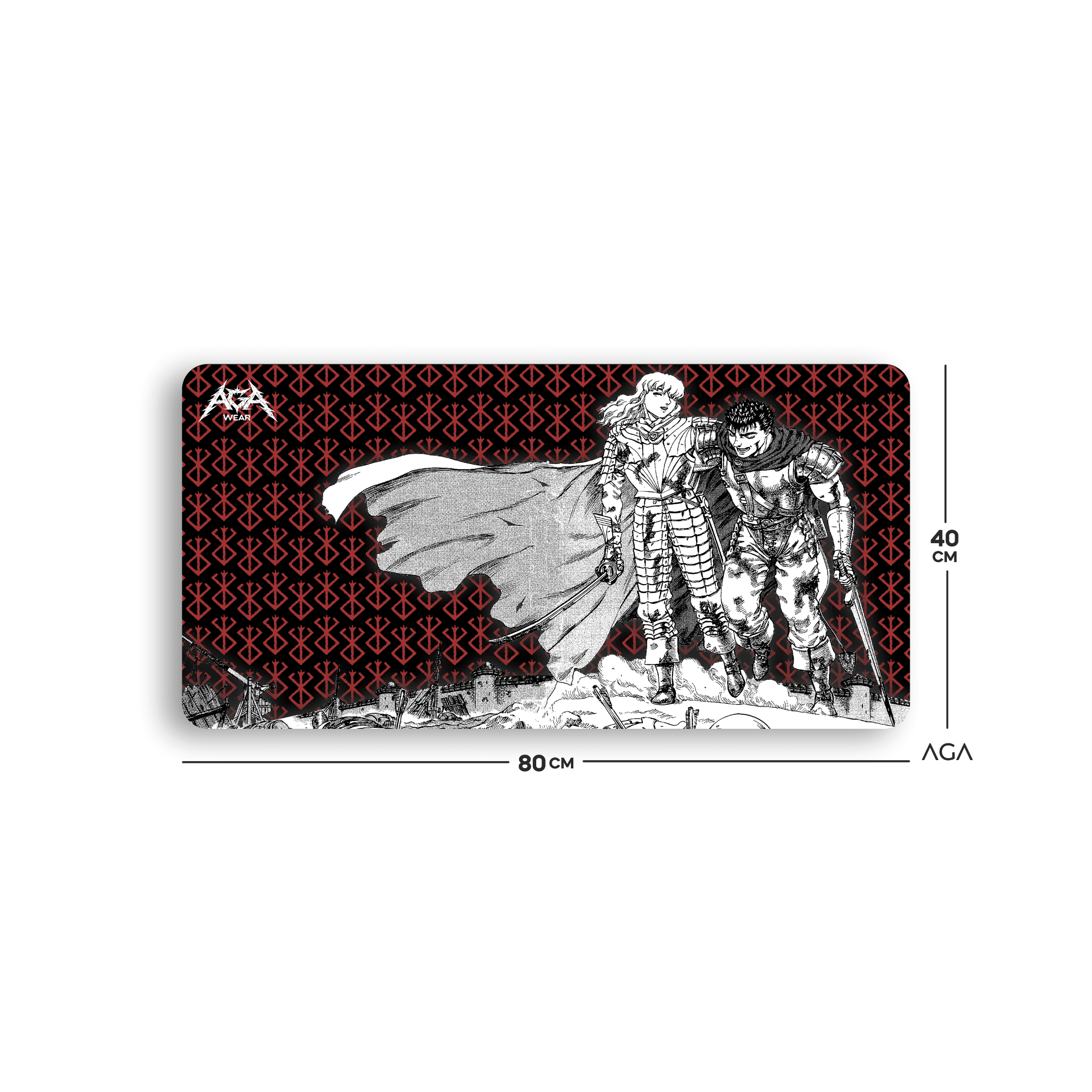 BERSERK GUTS AND GRIFFITH MOUSE PAD