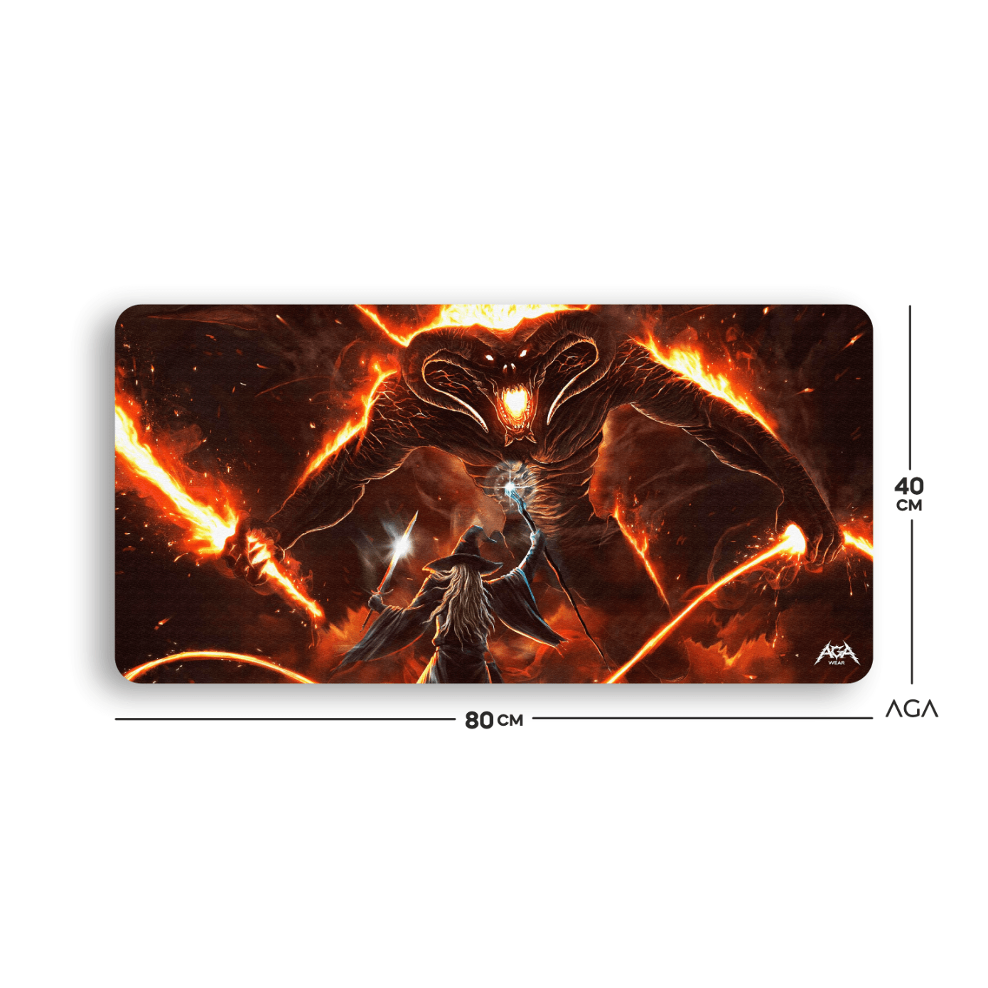 LORD OF THE RINGS BALROG VS GANDALF MOUSE PAD
