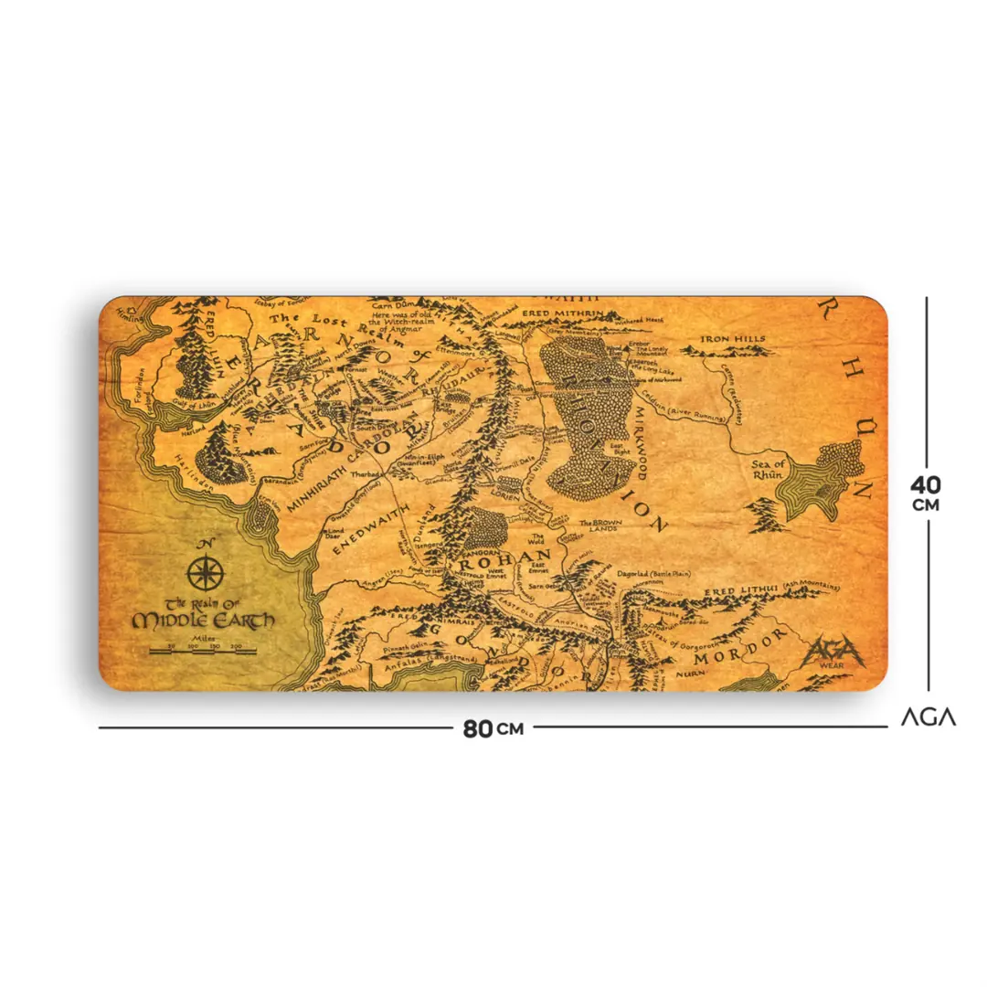 LORD OF THE RINGS MAP MOUSE PAD