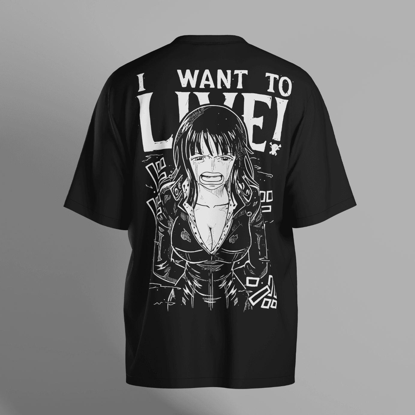 ONE PIECE NICO ROBIN I WANT TO LIVE Unisex T-Shirt