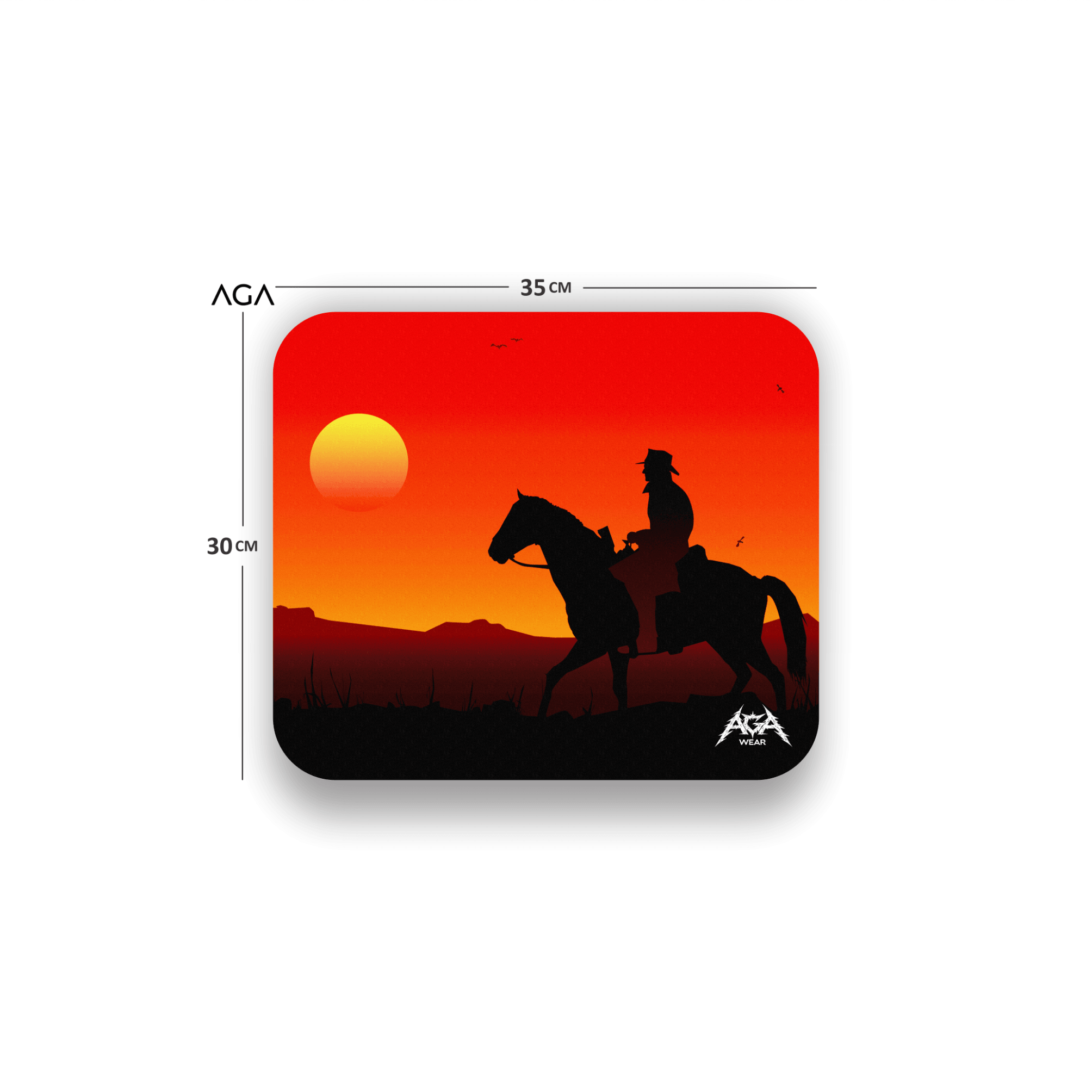 Red Dead Redemption Sunset Mouse Pad