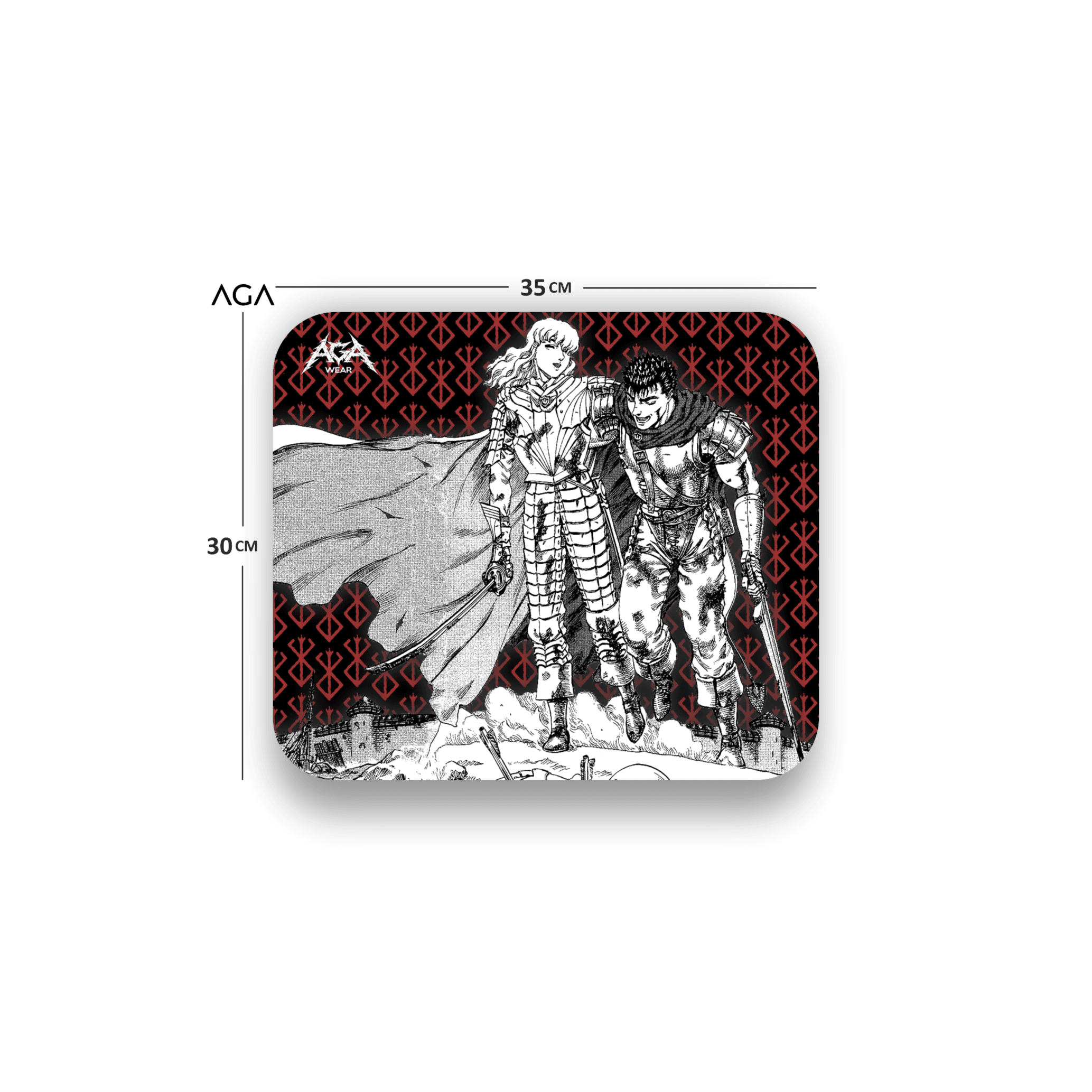 BERSERK GUTS AND GRIFFITH MOUSE PAD