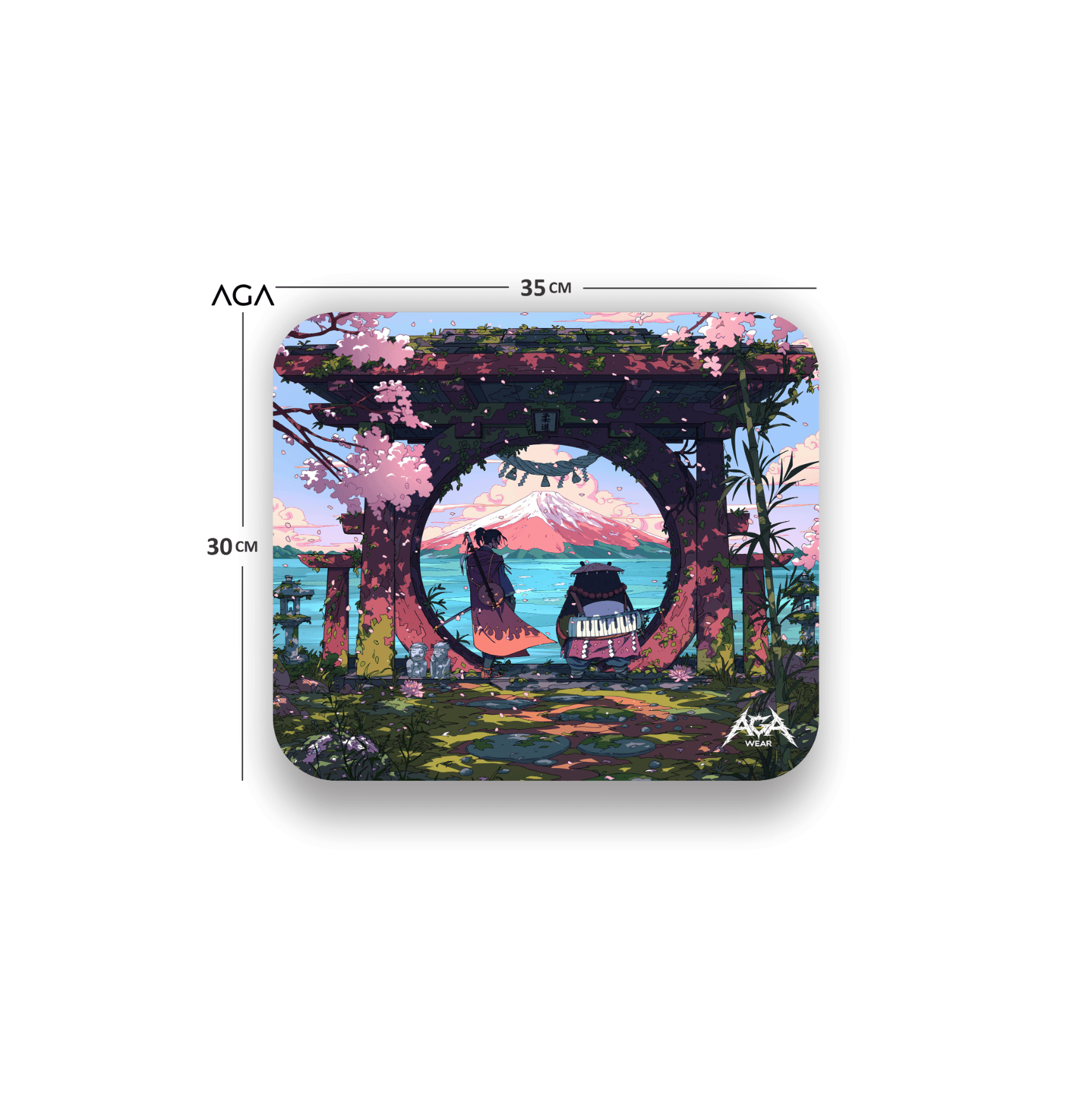 Panda Samurai Mouse Pad