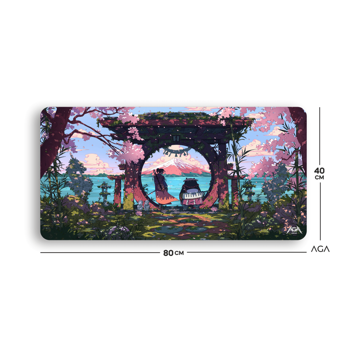 Panda Samurai Mouse Pad