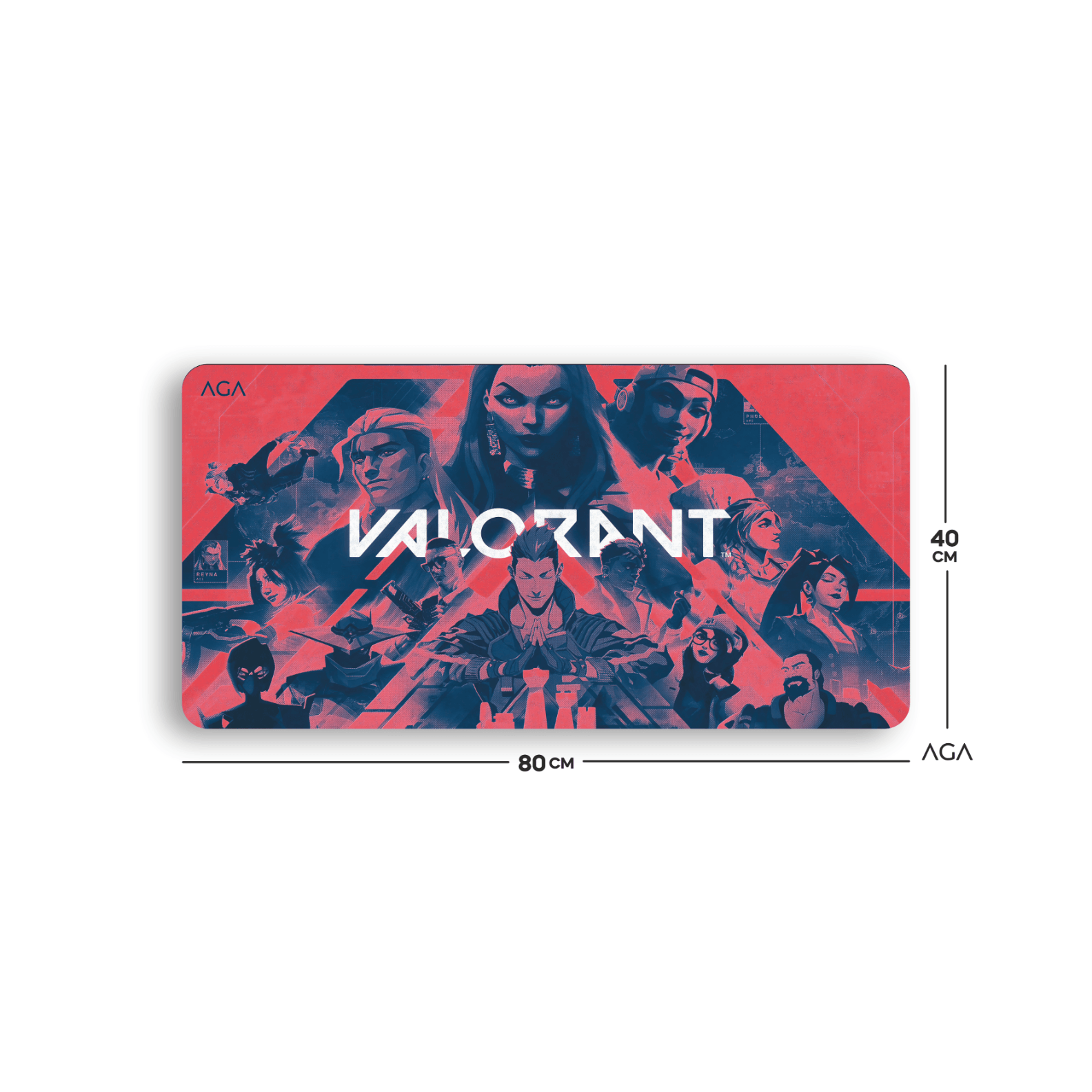 VALORANT RED MOUSE PAD