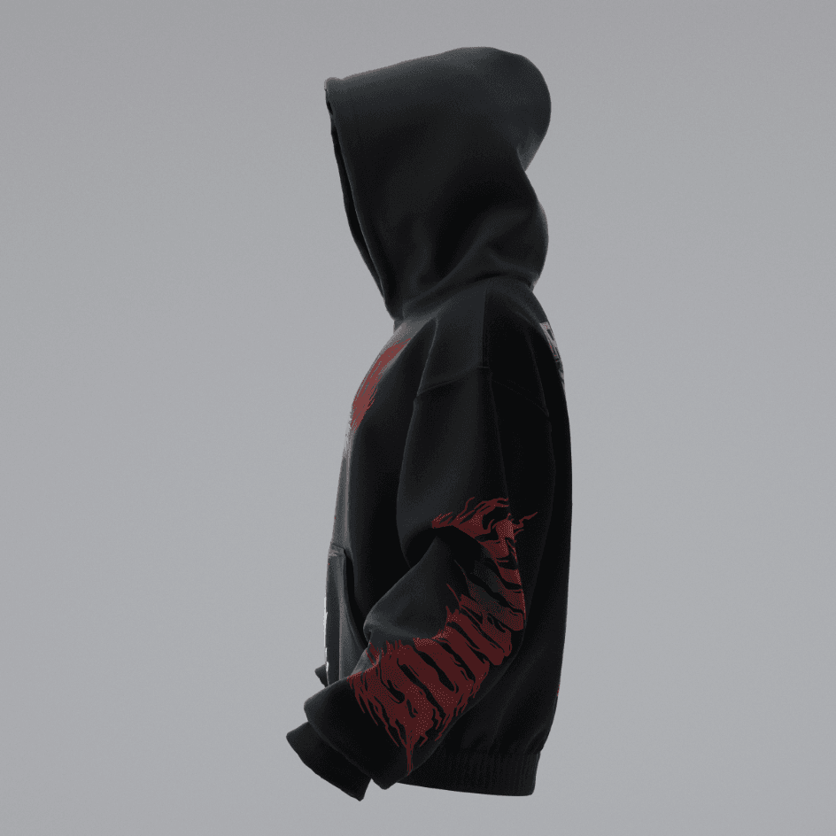JUJUTSU KAISEN RYOMEN SUKUNA RED Oversize Unisex Hoodie