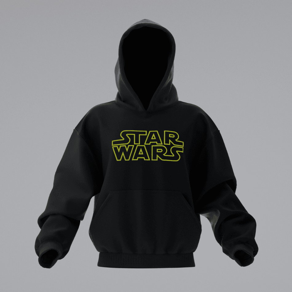 STAR WARS YELLOW WHITE Unisex Hoodie