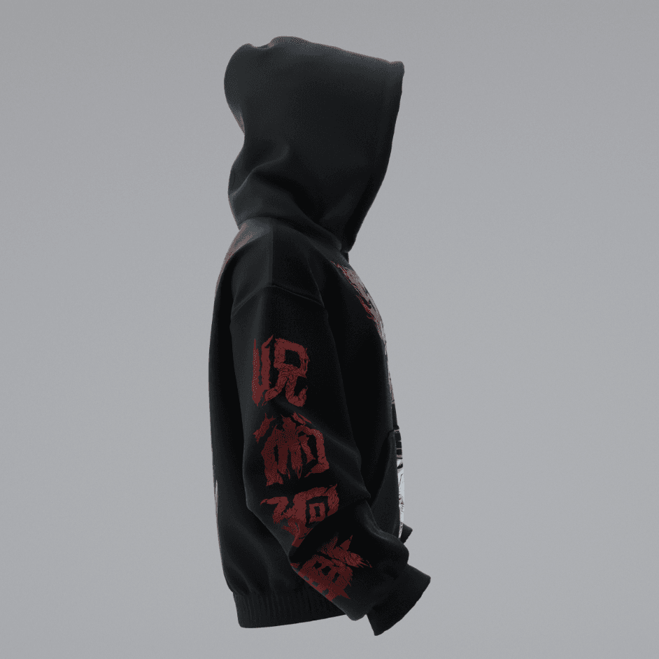 JUJUTSU KAISEN RYOMEN SUKUNA RED Oversize Unisex Hoodie
