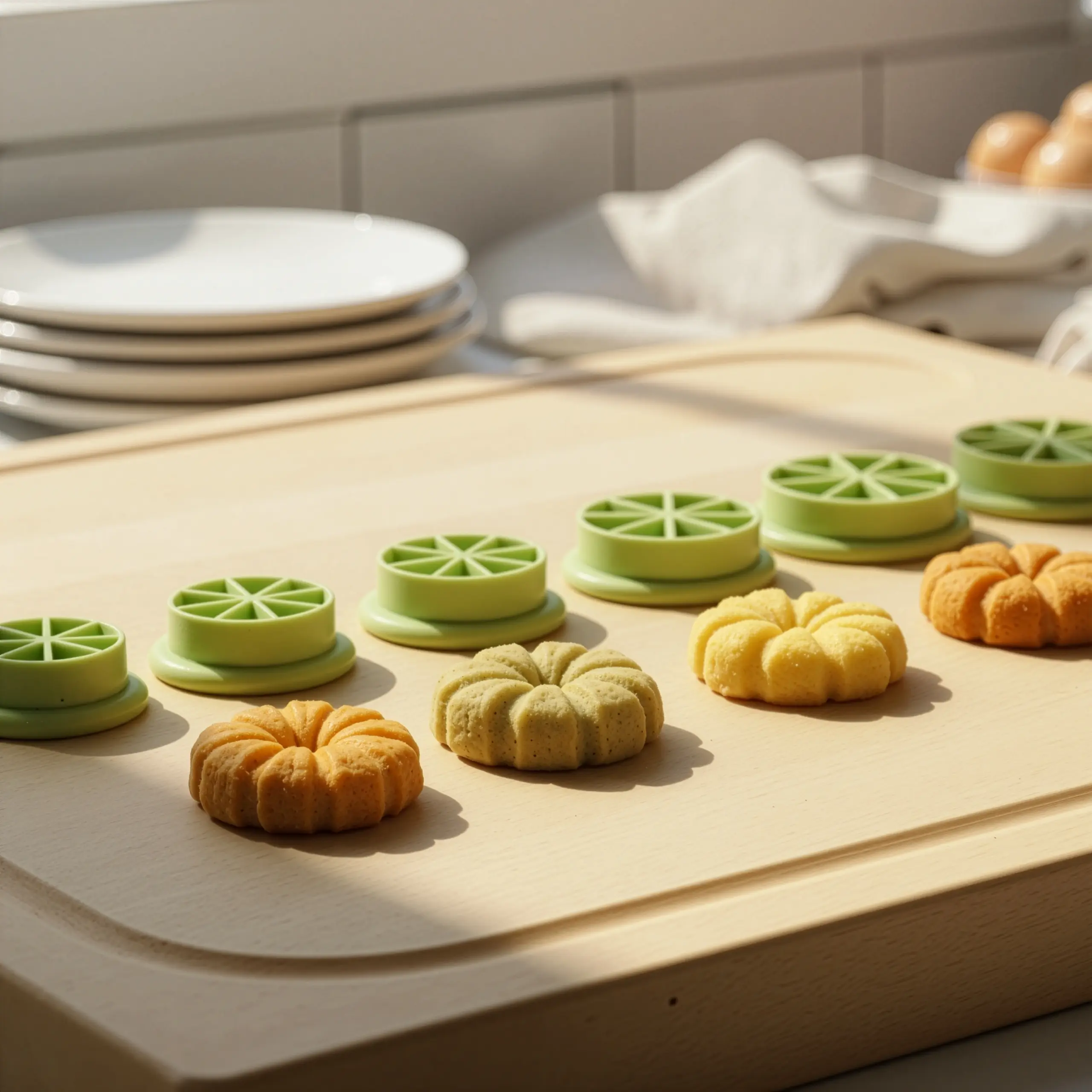 Minik Kabak Formlu Kurabiye Kalıp Seti (5 Boy 2-6 cm)