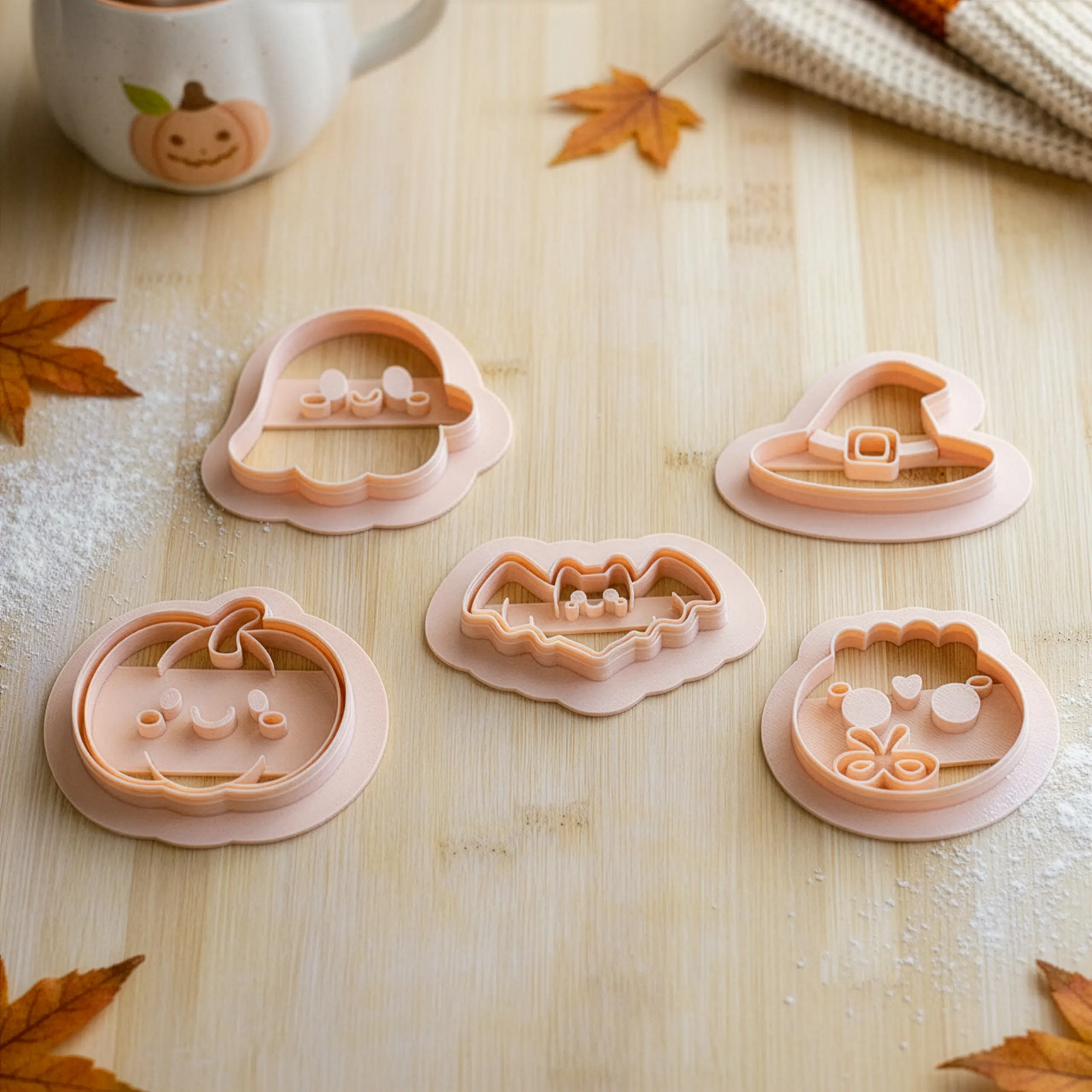 Cadılar Bayramı Sevimli Kurabiyeler Seti (5 Parça 4-5 cm)