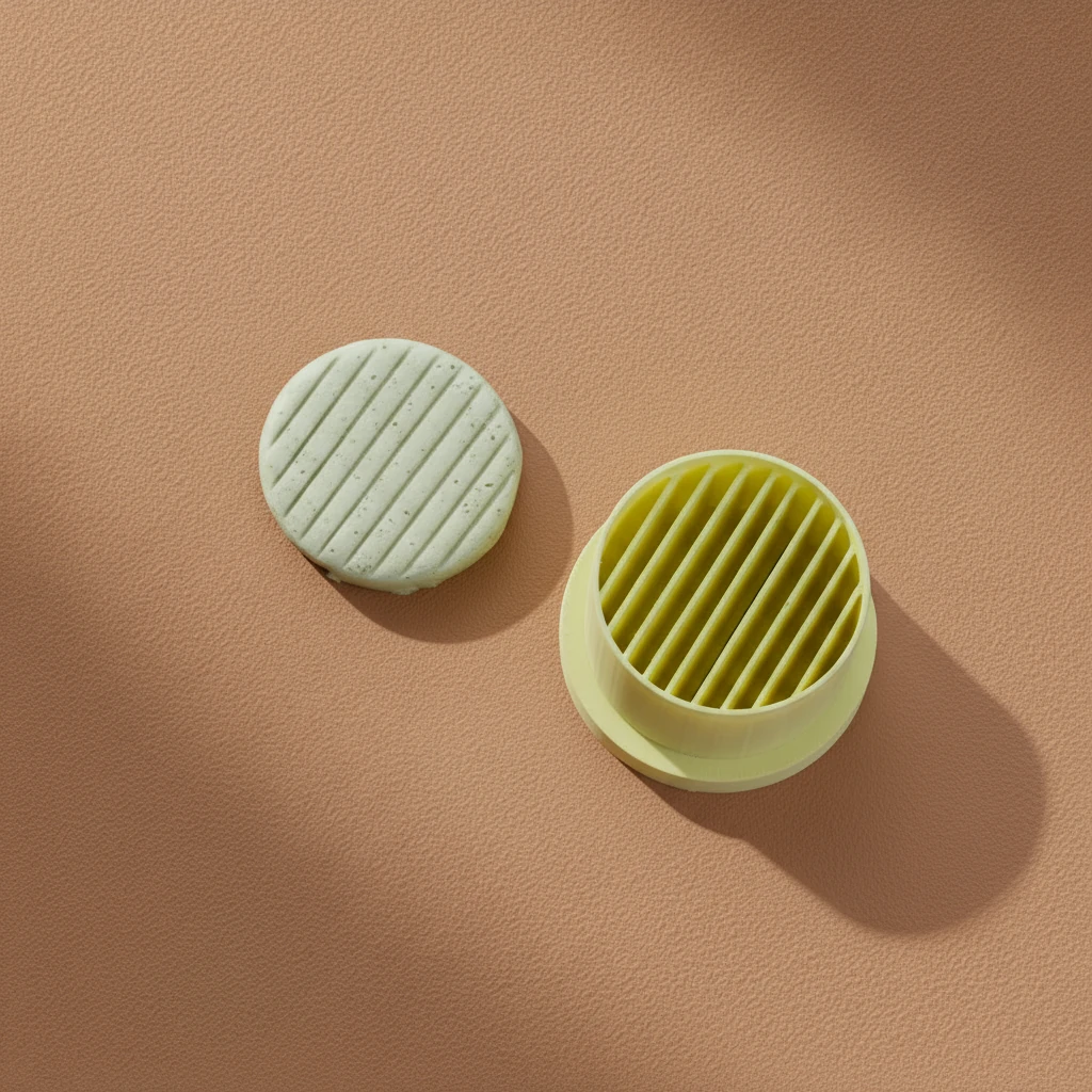 Boho Çizgili Yuvarlak Form