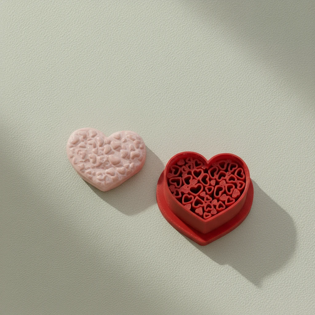 Kalpler Desenli Aşk Formu