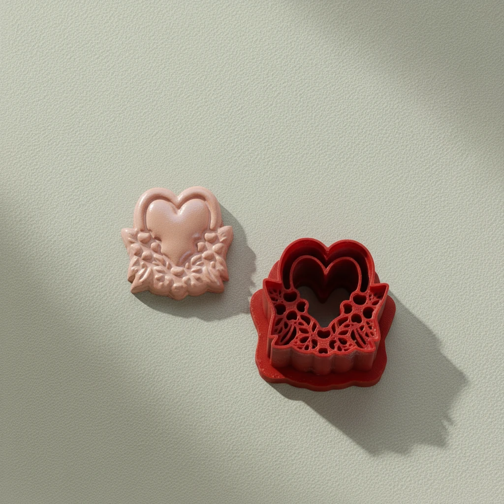 Çiçek Taçlı Kalp Form