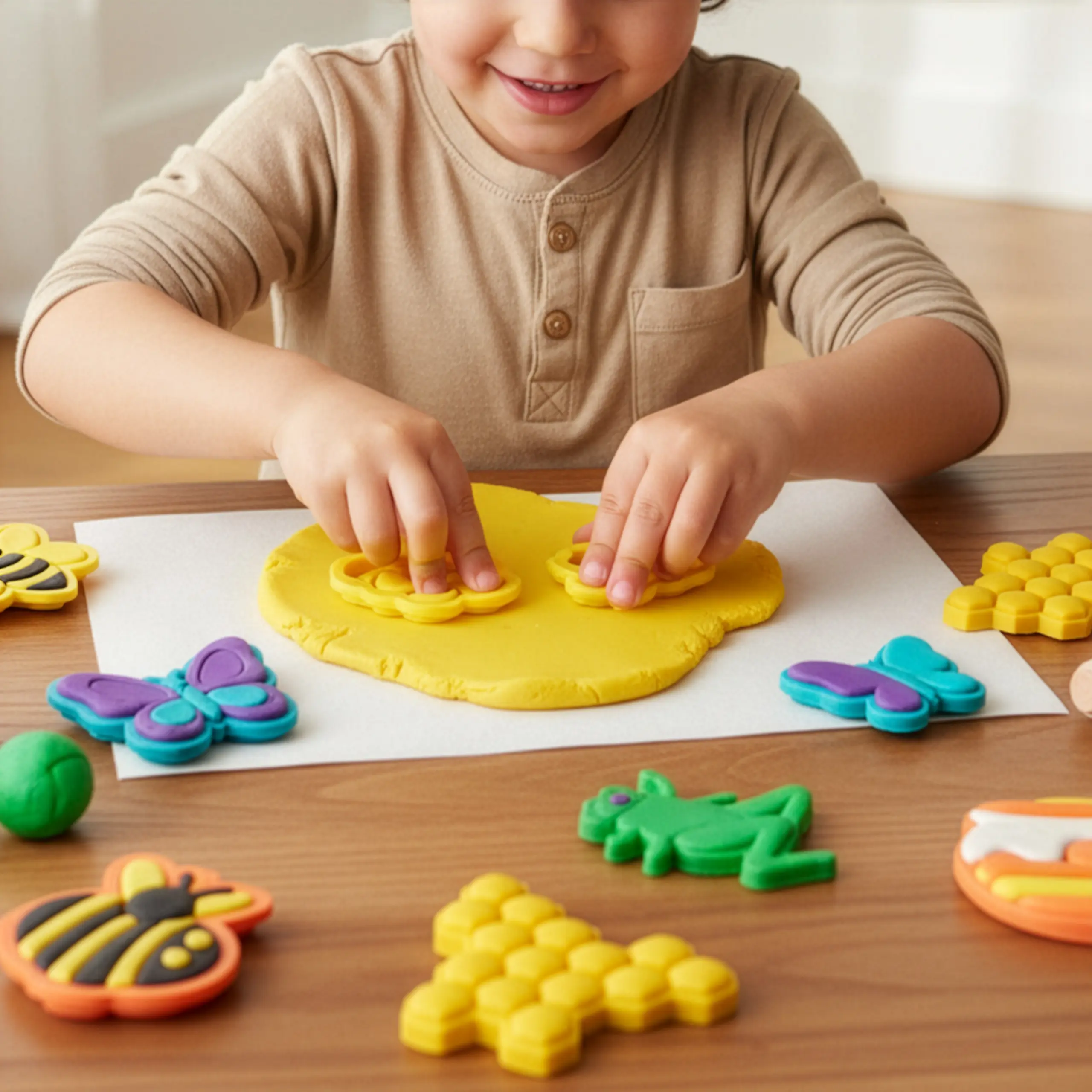 Minik Arı Dünyası Oyun Hamuru Kalıp Seti 7 Parça