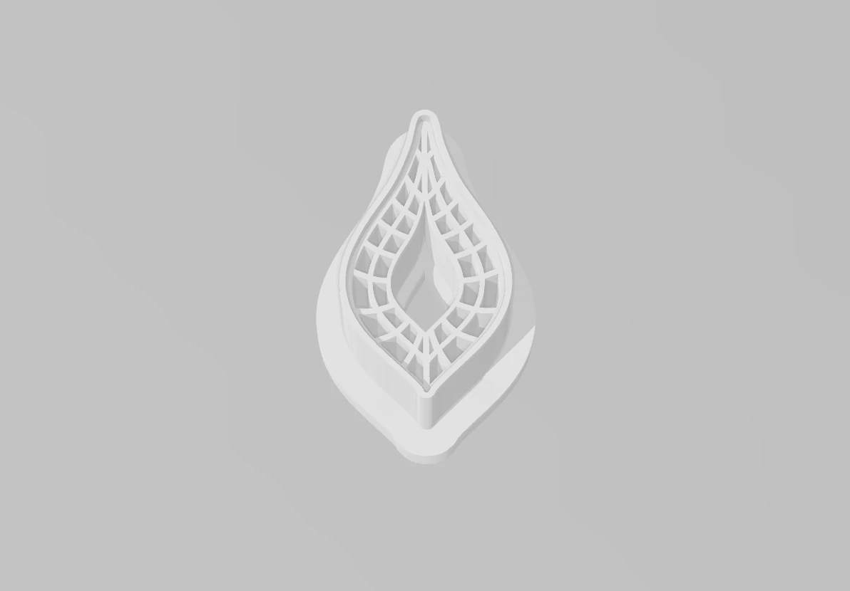 Geometrik Desenler Polimer Kil Küpe Kesici Seti - 8 Parça