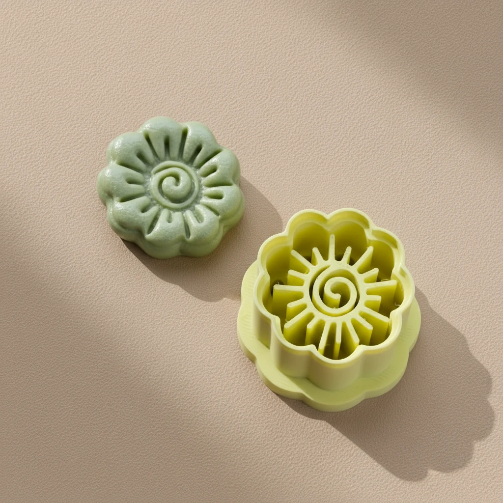 Spiral Güneş Çiçeği Motifli Form