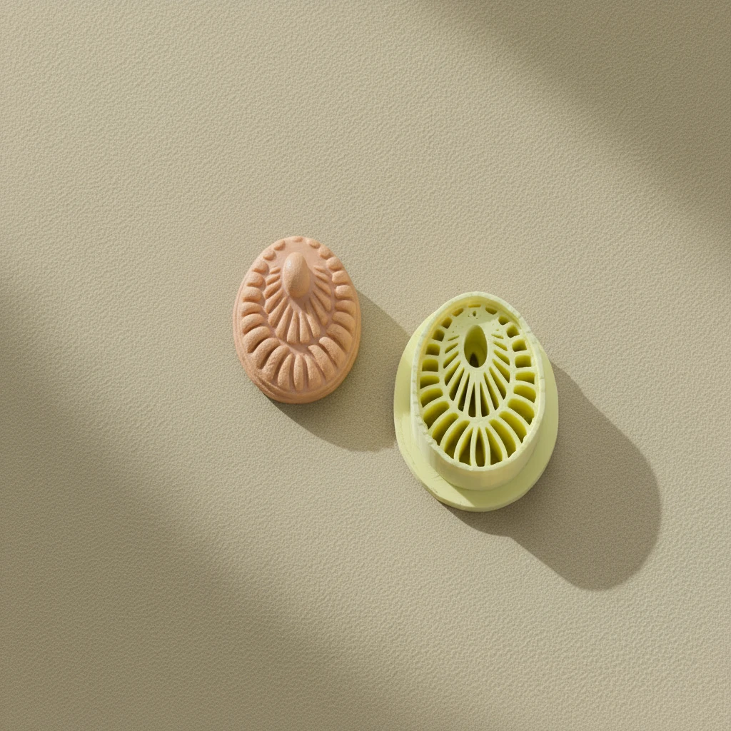 Damla Detaylı Oval Form