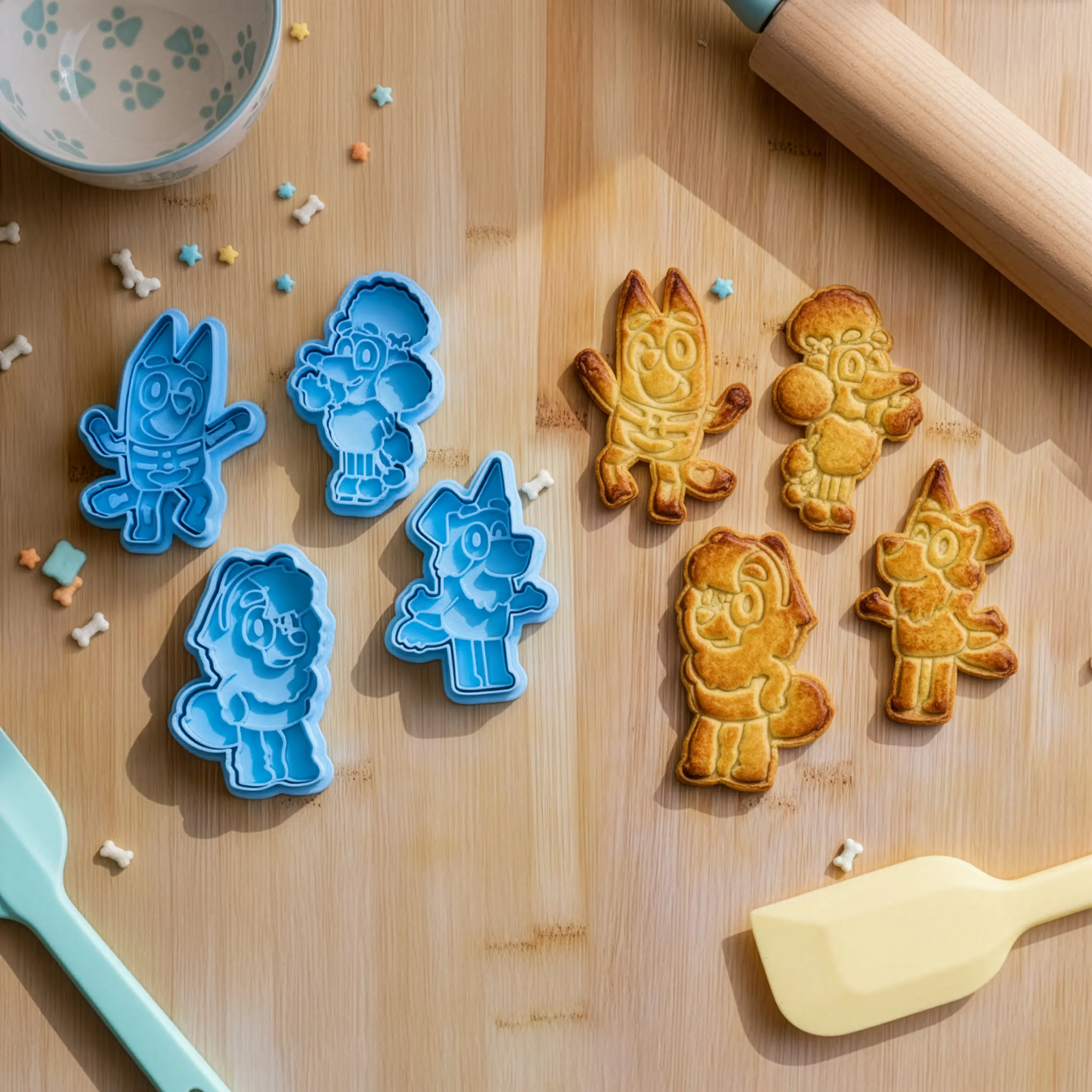 Köpek Kulübü Kurabiye Kalıp Seti (4 Parça 7-8 cm)