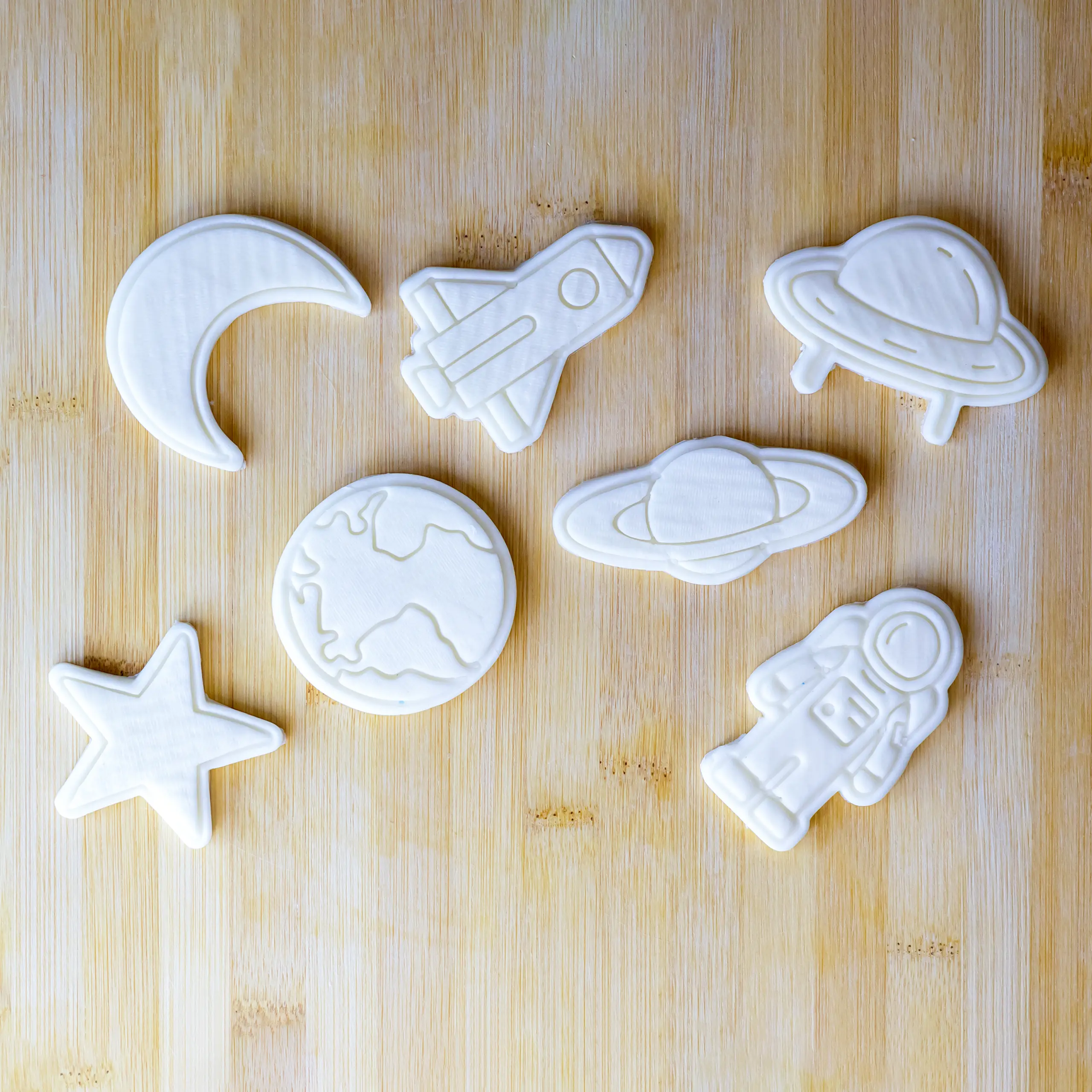 Uzay Macerası Kurabiye Kalıp Seti (7 Parça 6-7 cm)