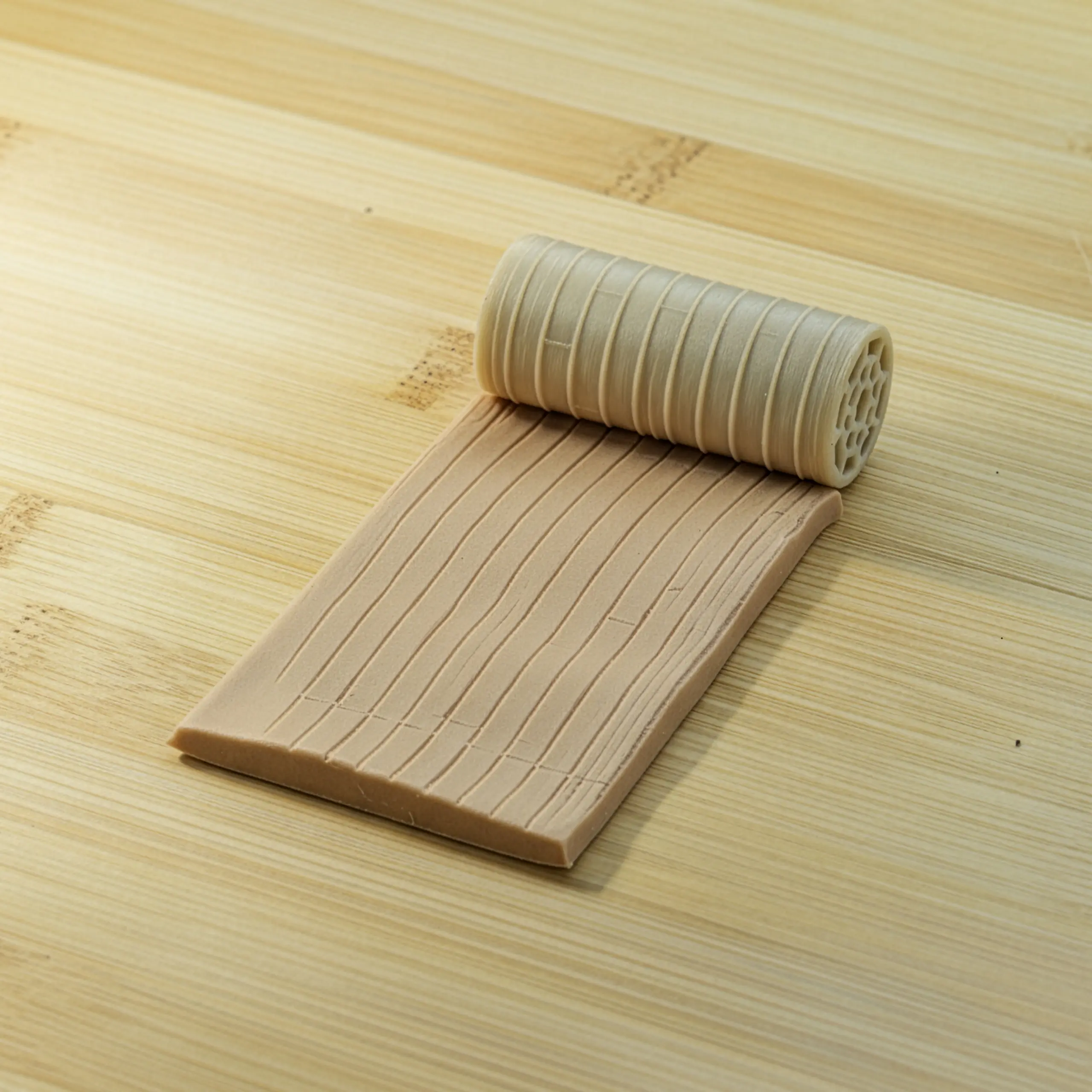 Ahşap Doğal Çizgili Desen Rulosu