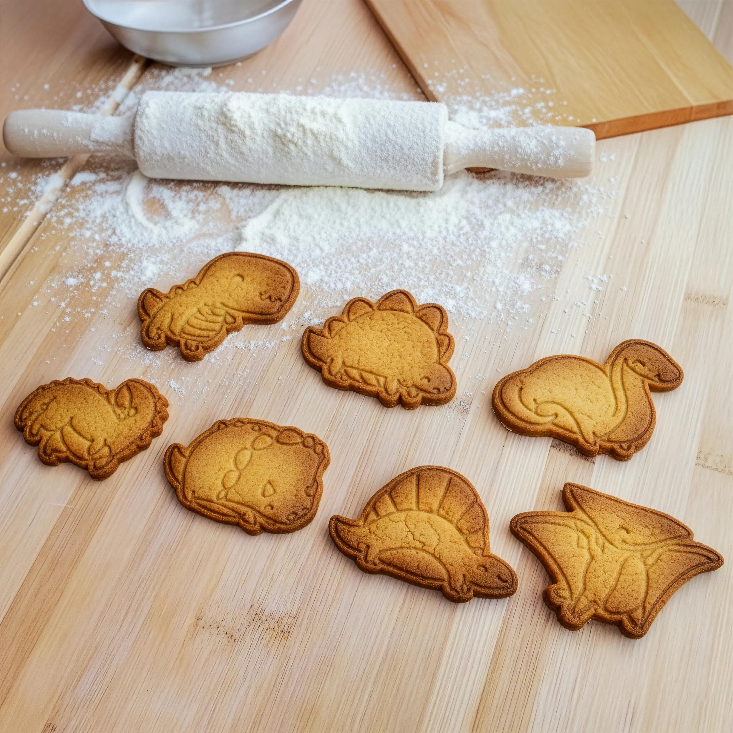 Dinozor Temalı Kurabiye Kalıp Seti (7 Parça 6-7 cm)