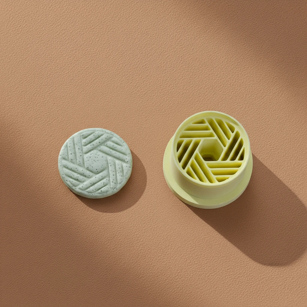 Boho Hasır Desen Yuvarlak Form