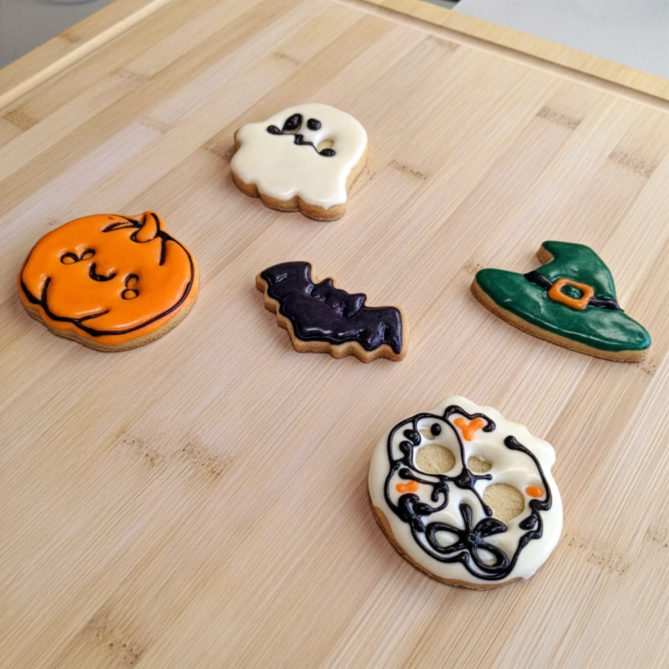 Cadılar Bayramı Sevimli Kurabiyeler Seti (5 Parça 4-5 cm)