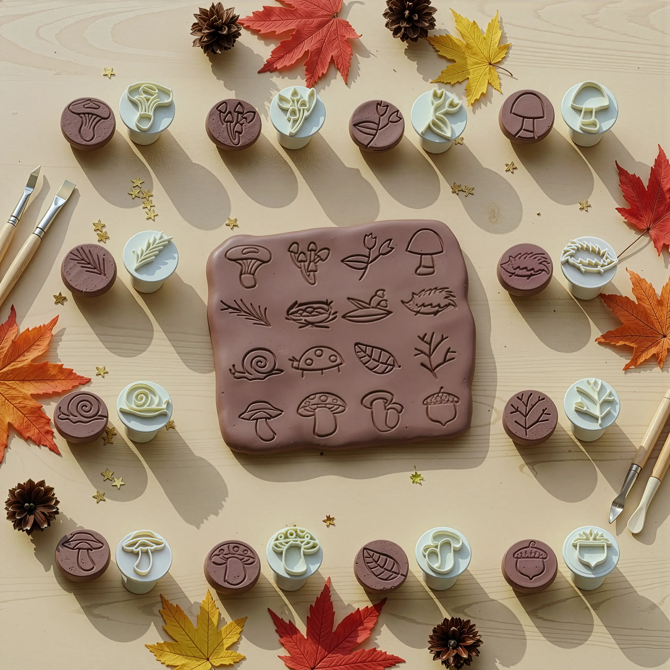 Sonbahar ve Orman Hayvanları - 16 Parça 