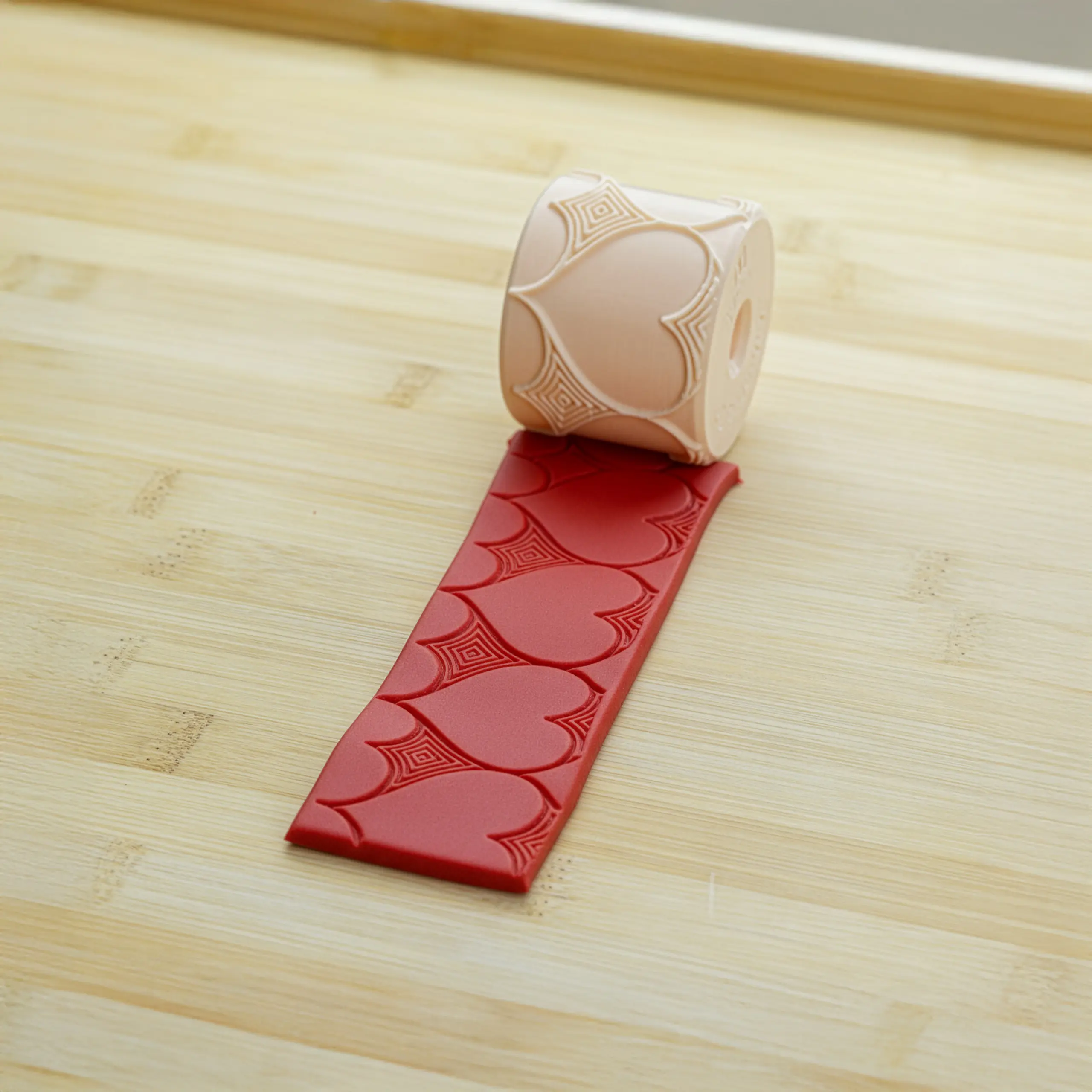 Romantik Kalp Desen Rulosu