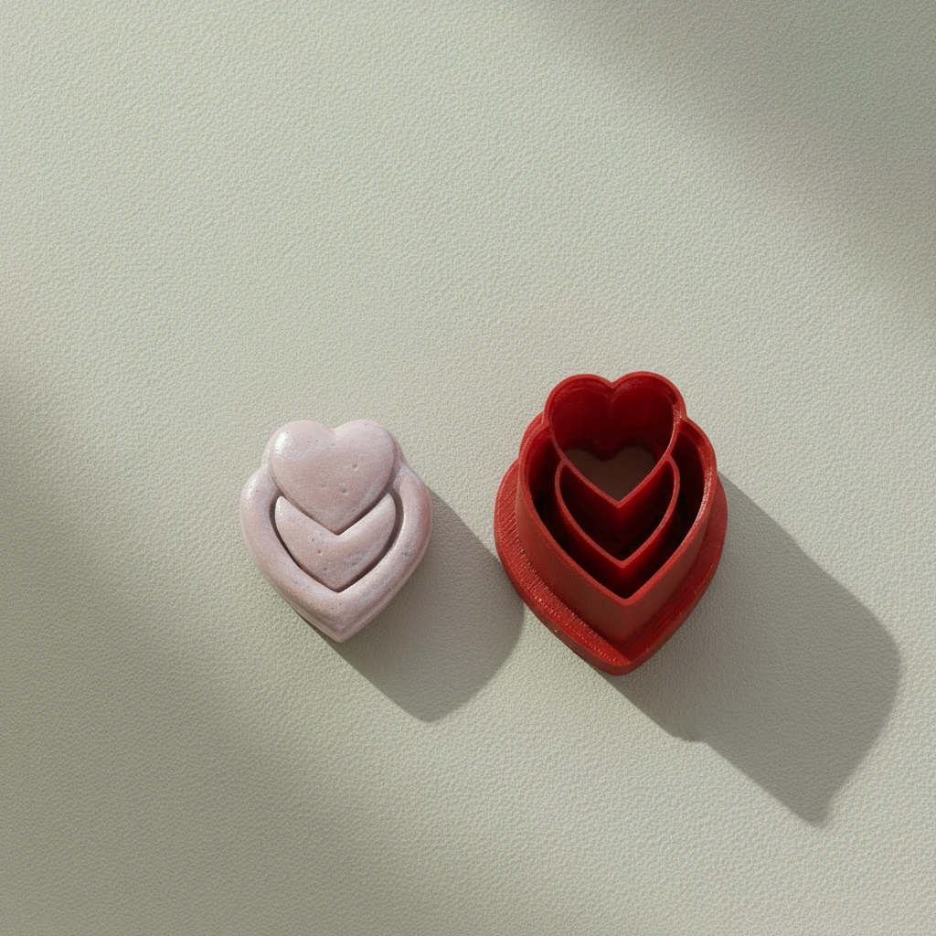 İç İçe Katmanlı Kalp Form