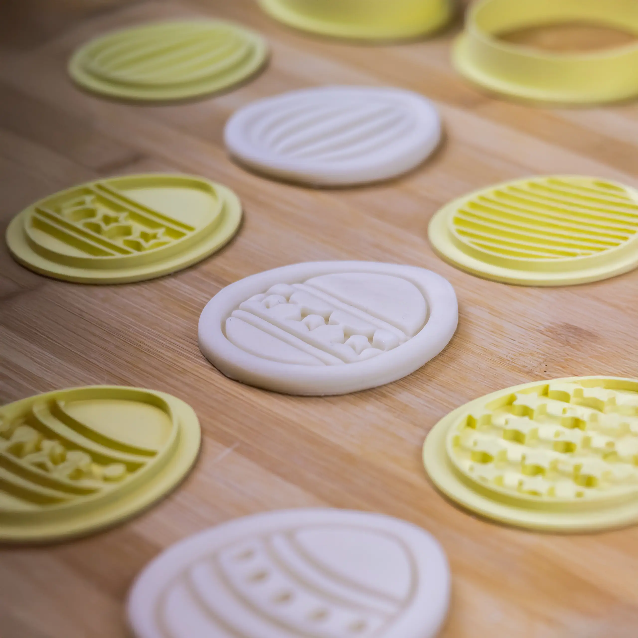 Paskalya Kurabiyeleri Yumurta Formlu Kalıp Seti (6 Parça 7-8 cm)