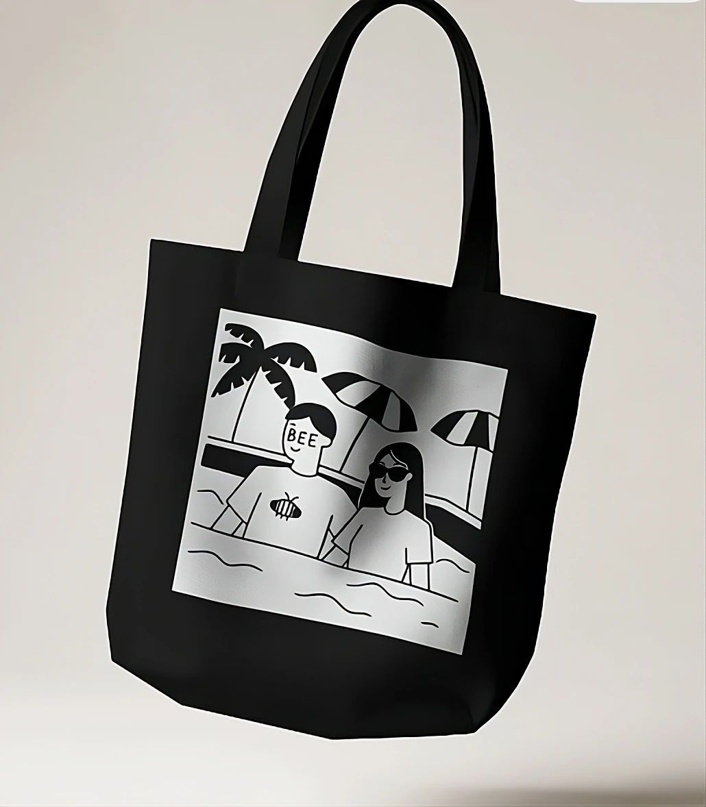 KWear Siyah Bez Çanta