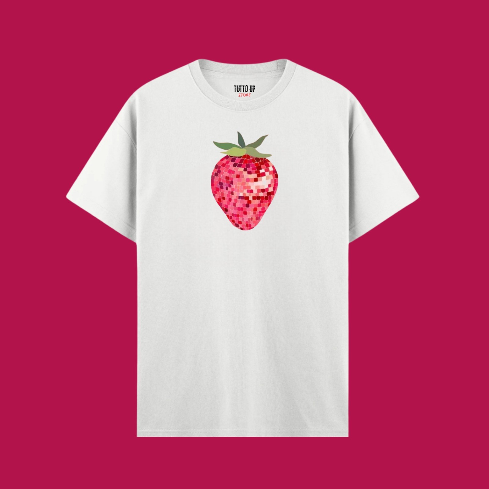 Berry Disco Penye Kalite %100 Pamuklu Relax Kalıp T-Shirt