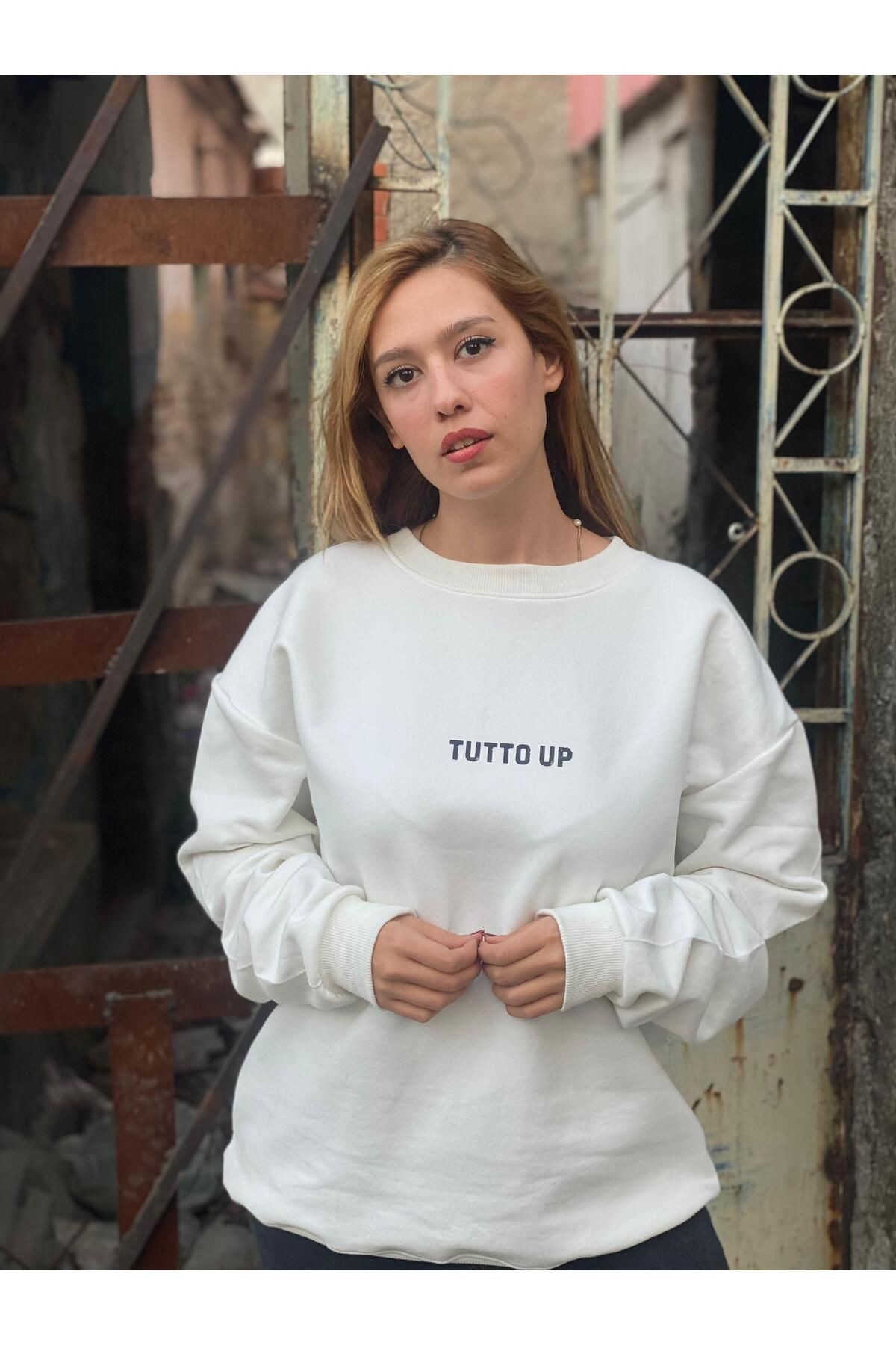 TUTTO UP BASİC  3 İPLİK ŞARDONLU SWEAT T.SHİRT