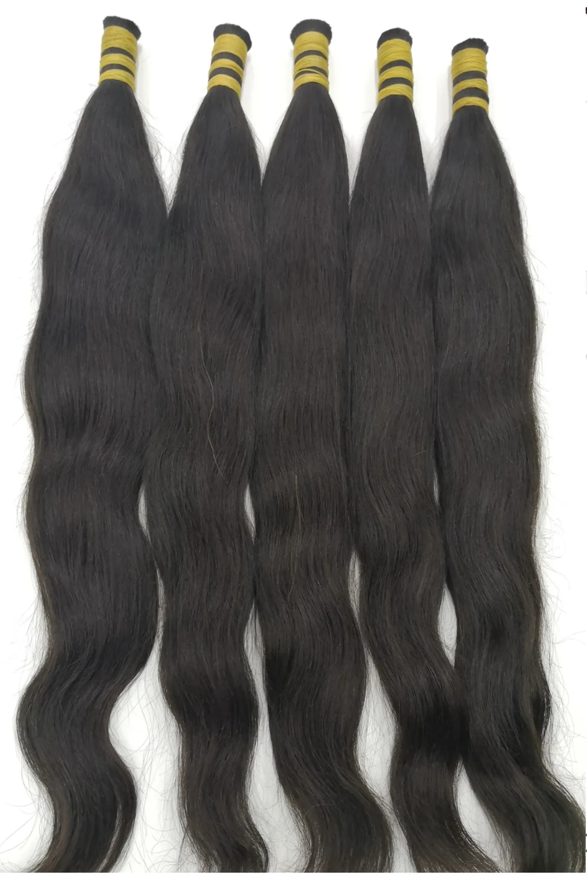 70 Cm 200 Adet 120 gr Kadın Siyah Gerçek Insan Saçı