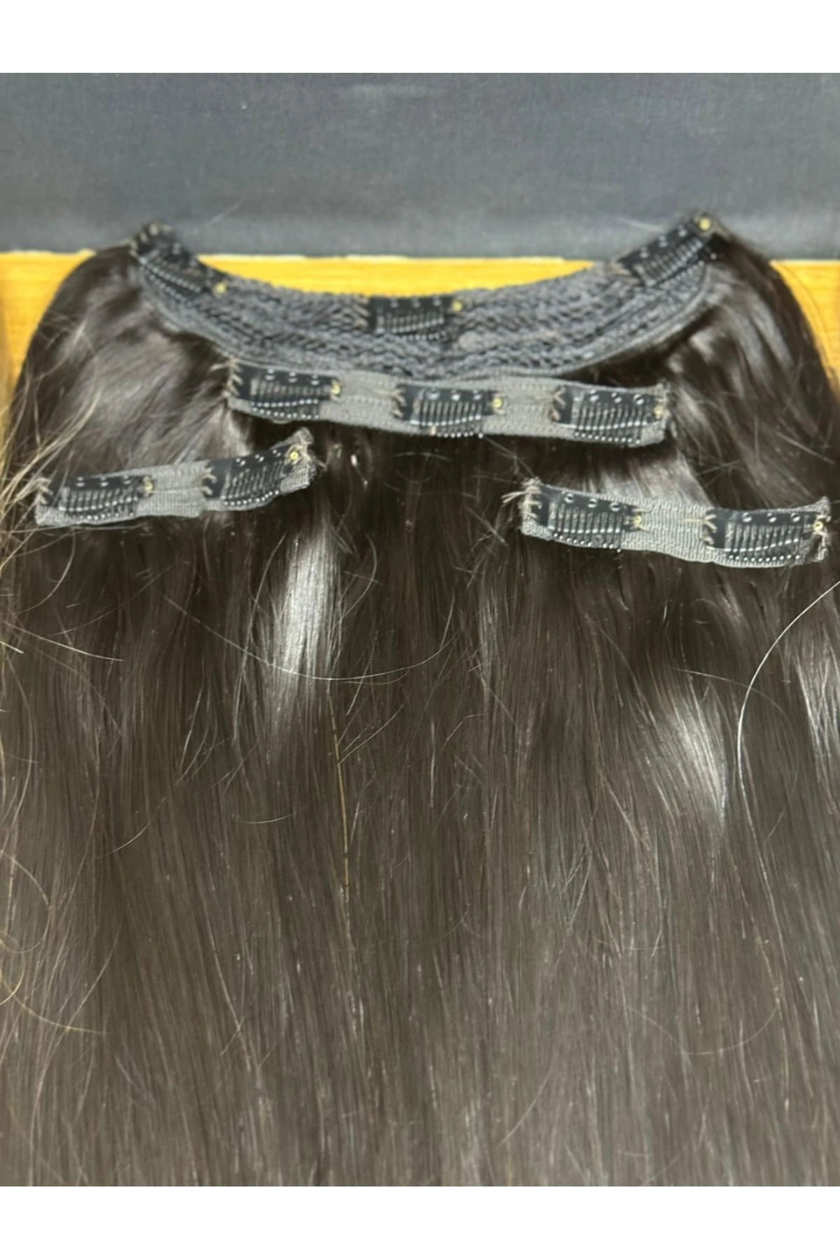 60 Cm 6 Parça 100 gr Gerçek Kadın Saçı Çıt Çıt