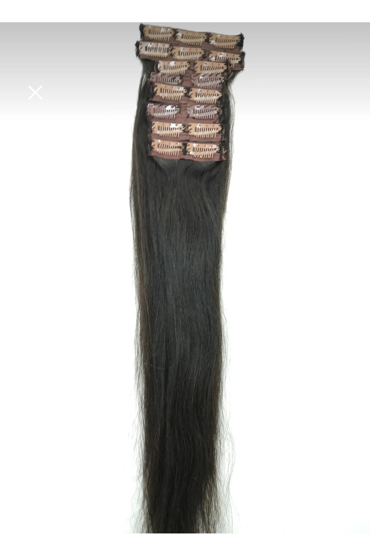 70cm 120 gr 5 Parça Çıt Çıt Gerçek Insan Saçı