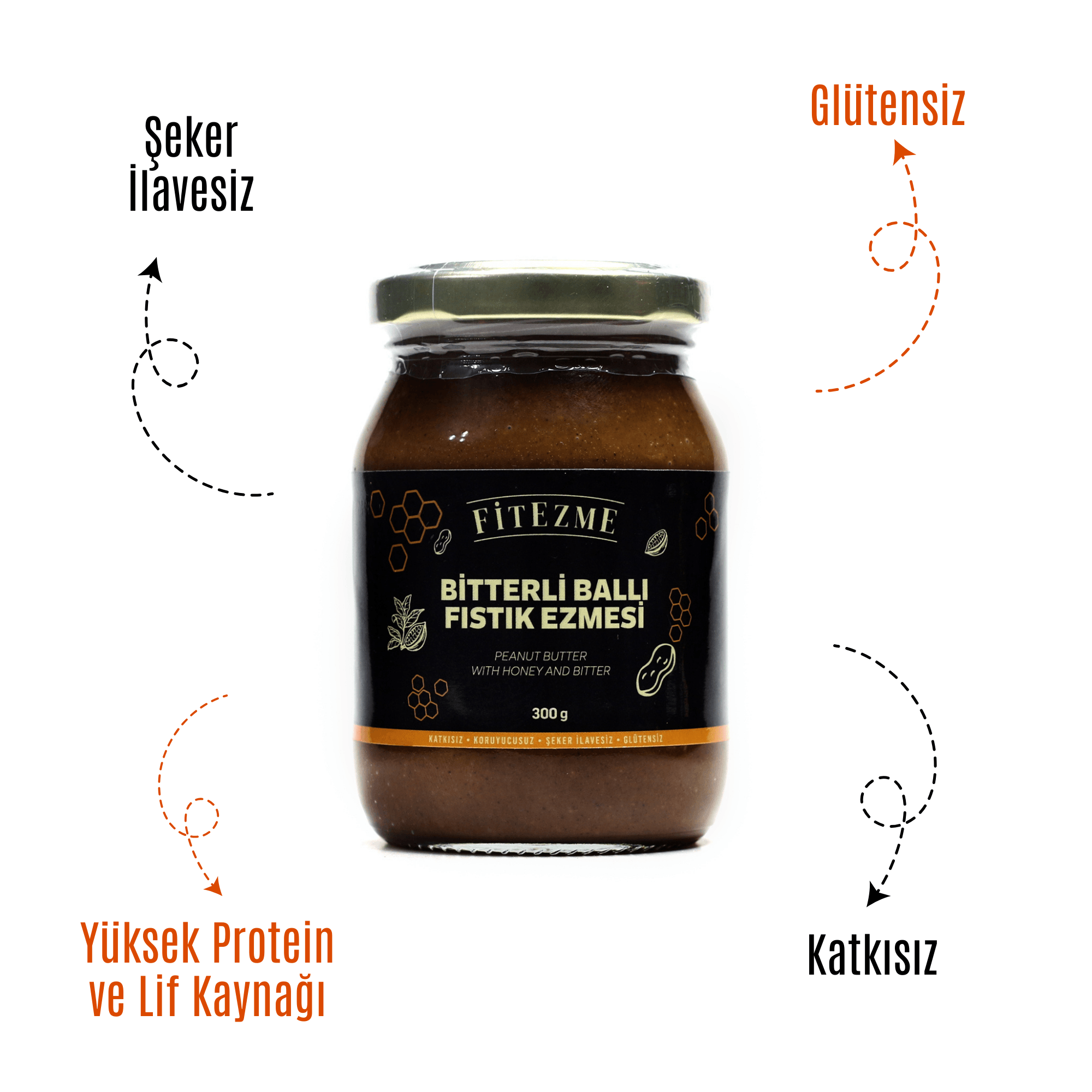 Bitterli Ballı Fıstık Ezmesi