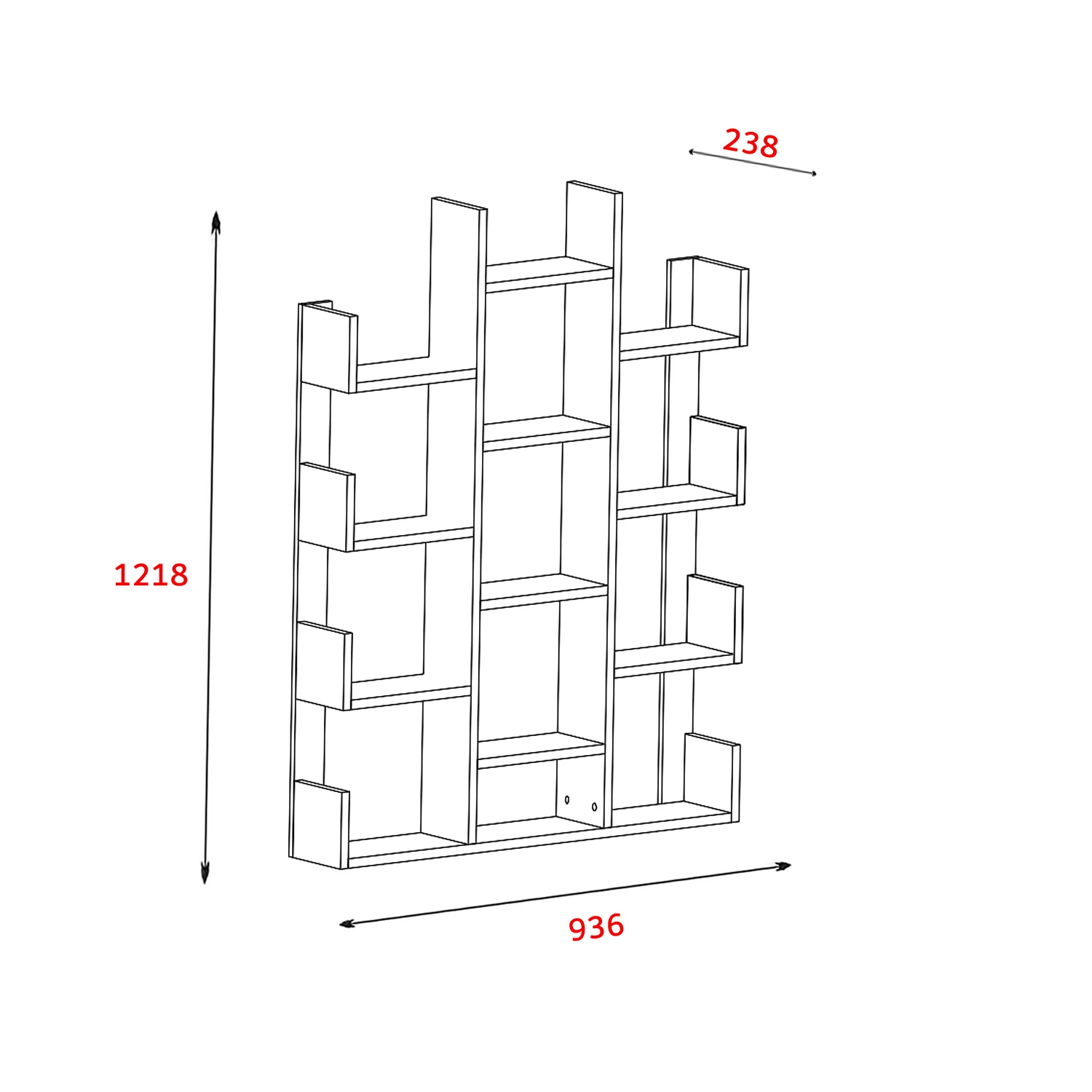 Dekorosso Box Kitaplık