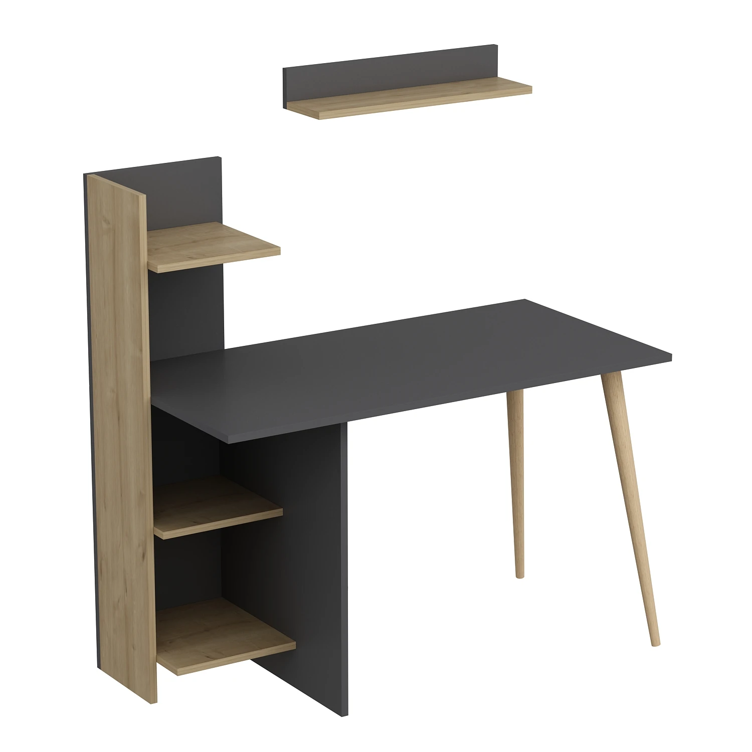 Dekorosso Omar Ahşap Ayaklı Fonksiyonel Çalışma Masası