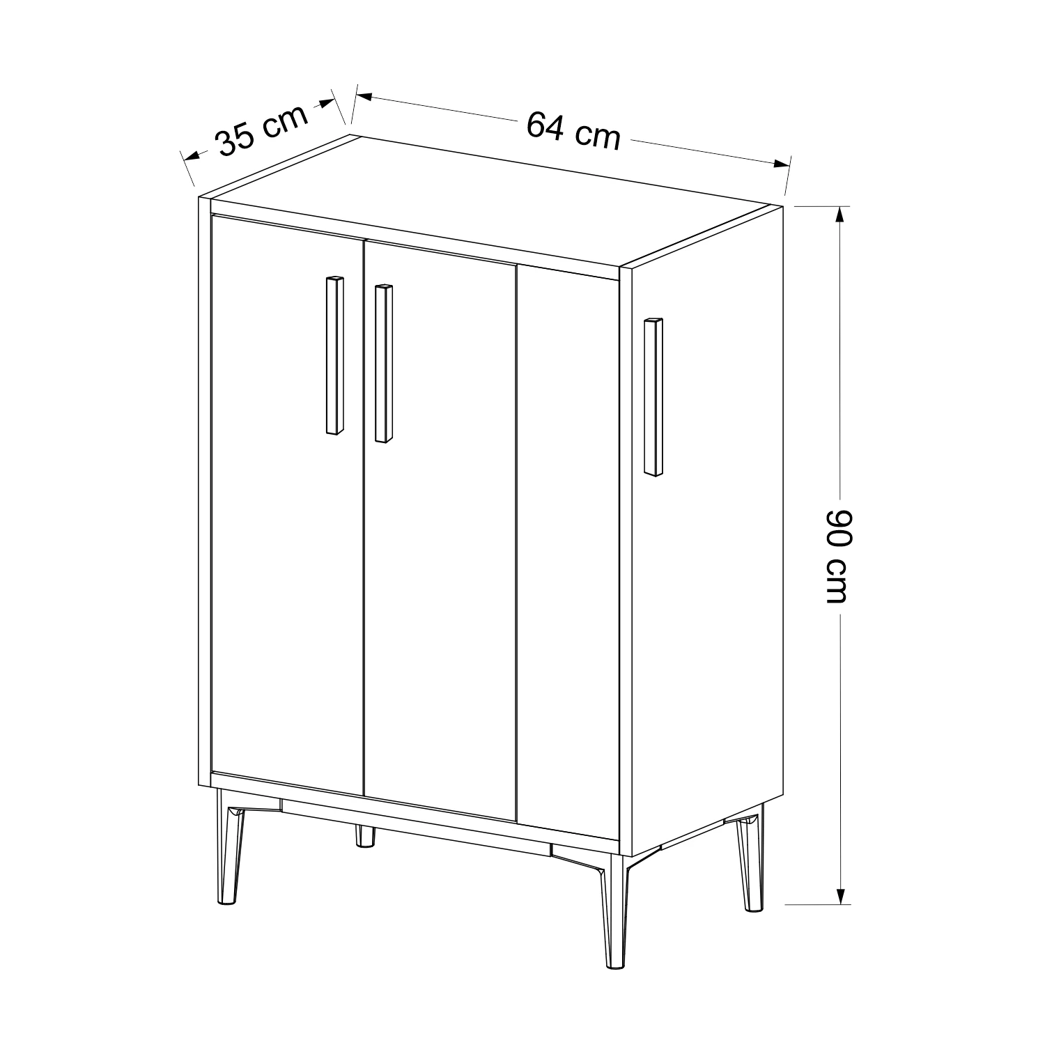 Dekorosso New Lowya Çok Amaçlı Kiler Dolabı