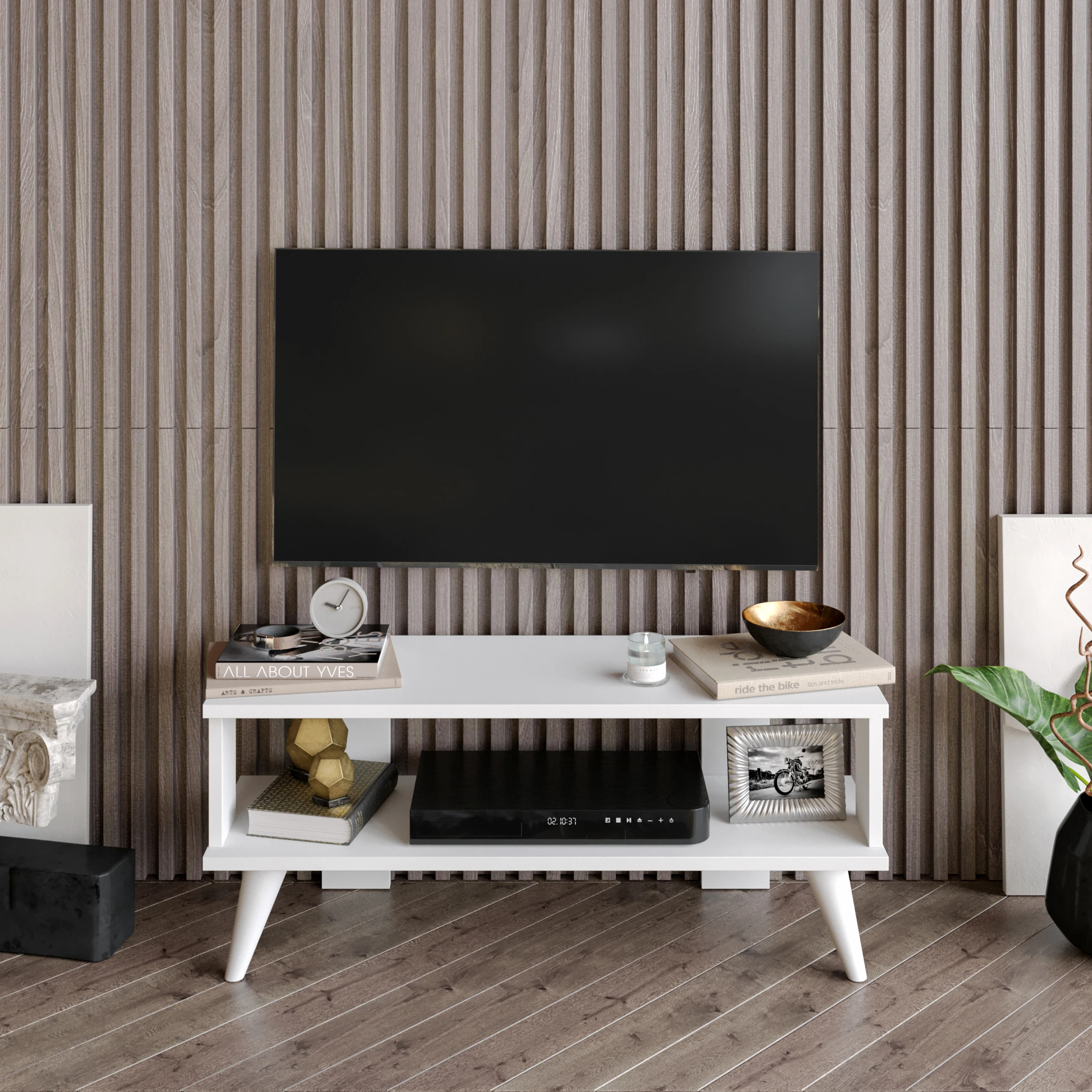 Dekorosso Nassau Tv Sehpası Ünitesi Beyaz